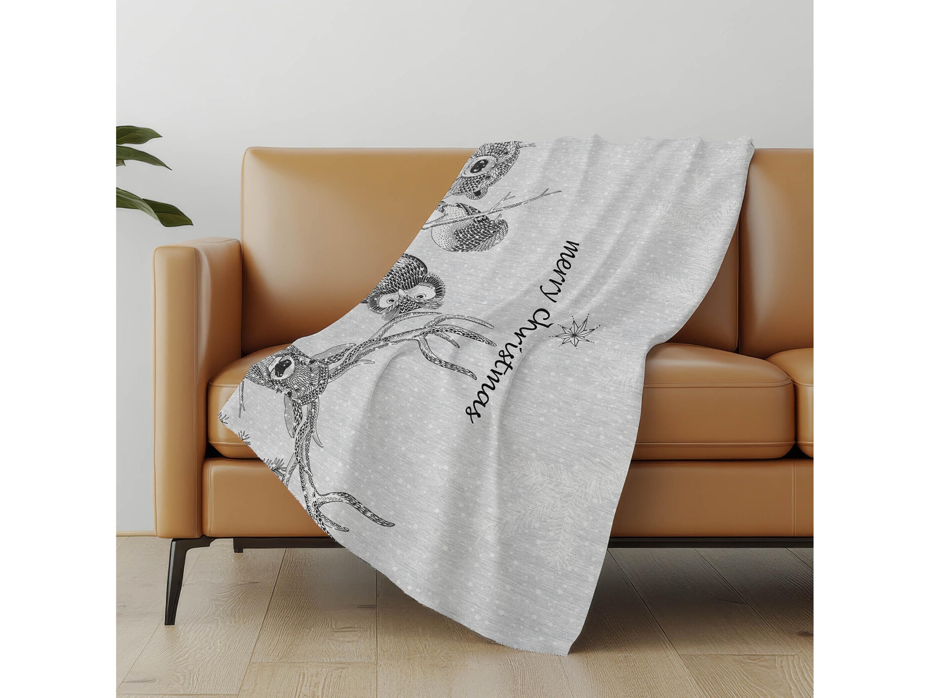 Dalyn Sherpa Gray Polyester Throw