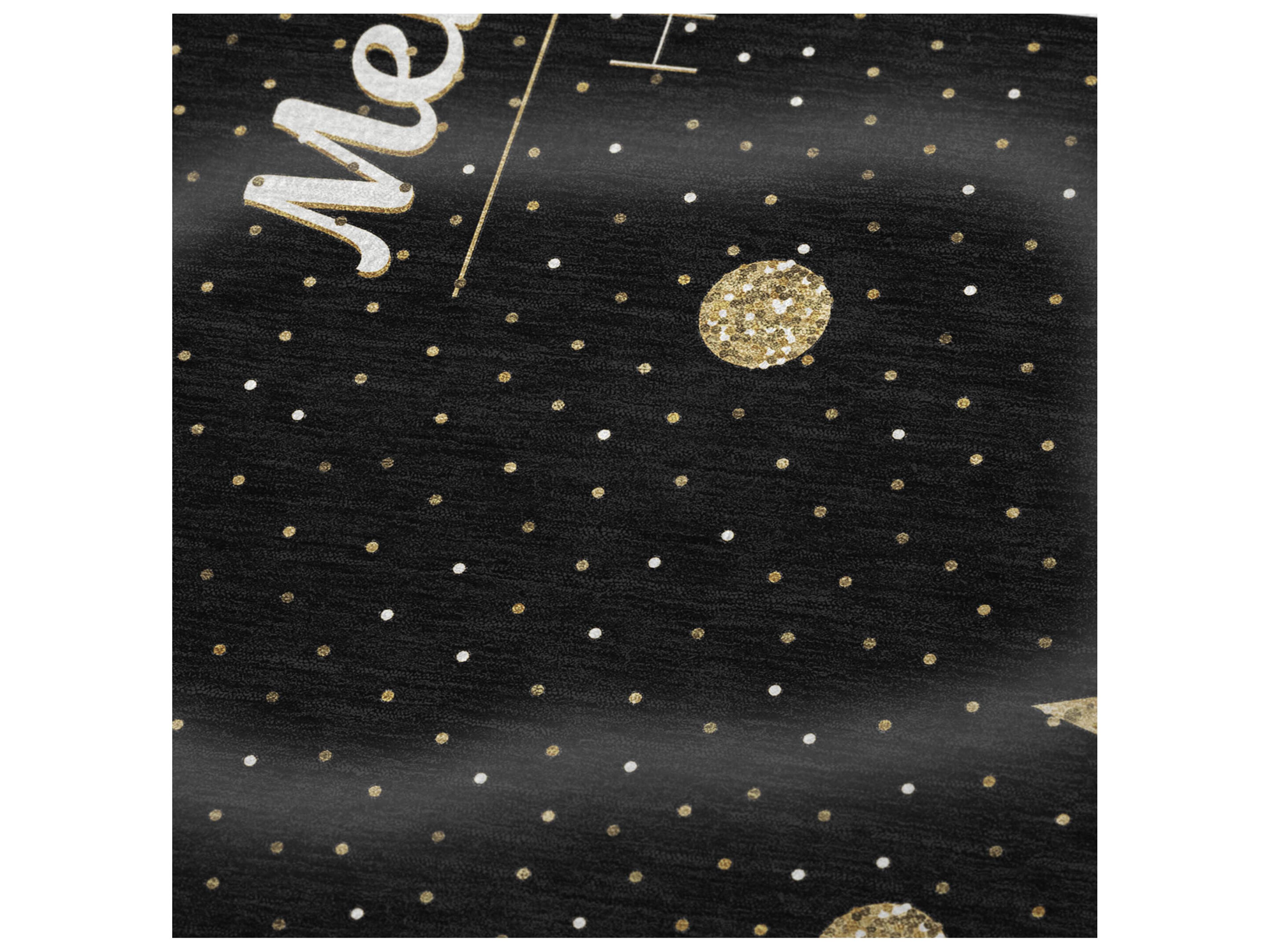 Dalyn Sherpa Black Polyester Throw