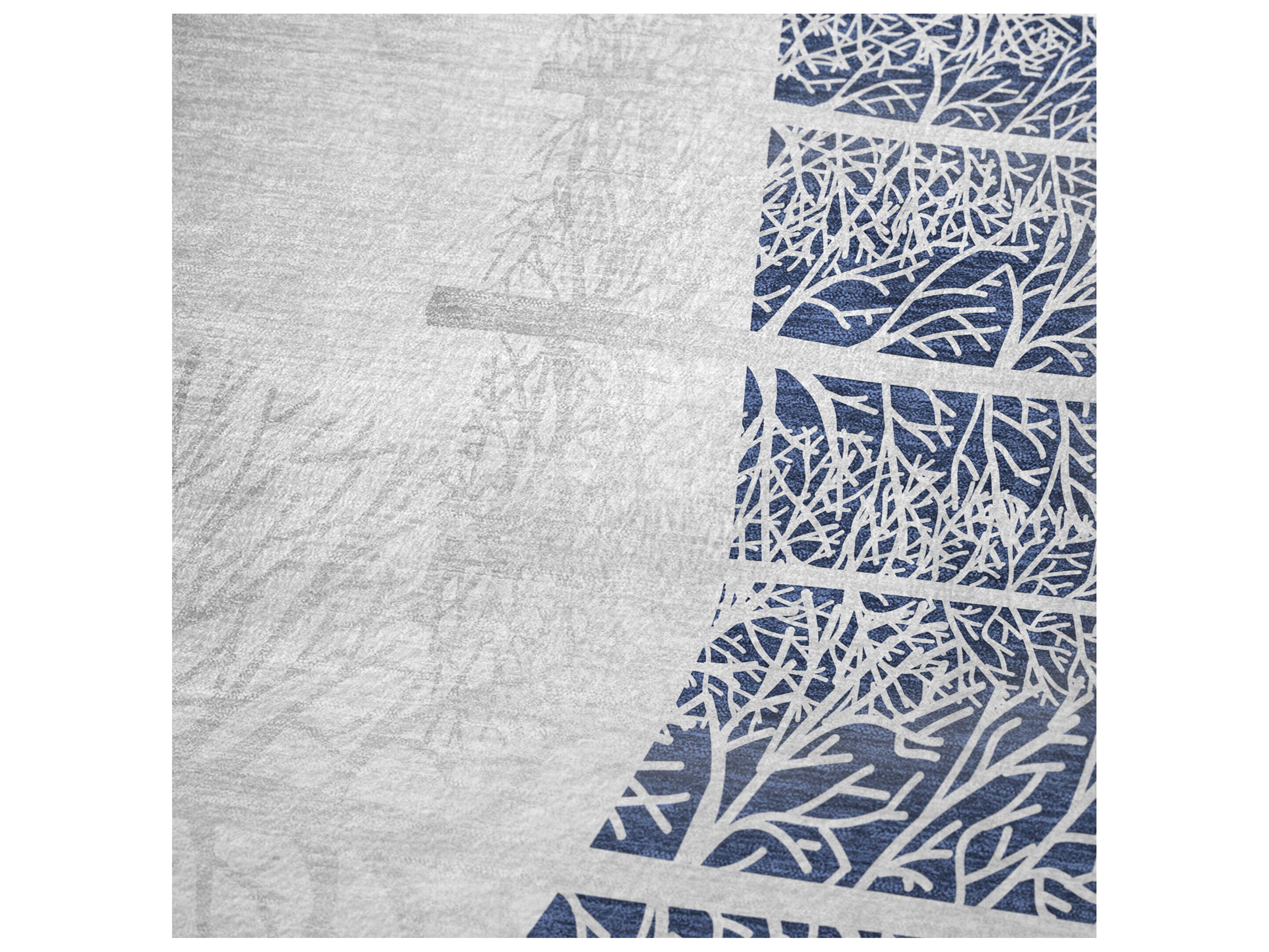 Dalyn Sherpa Blue Polyester Throw