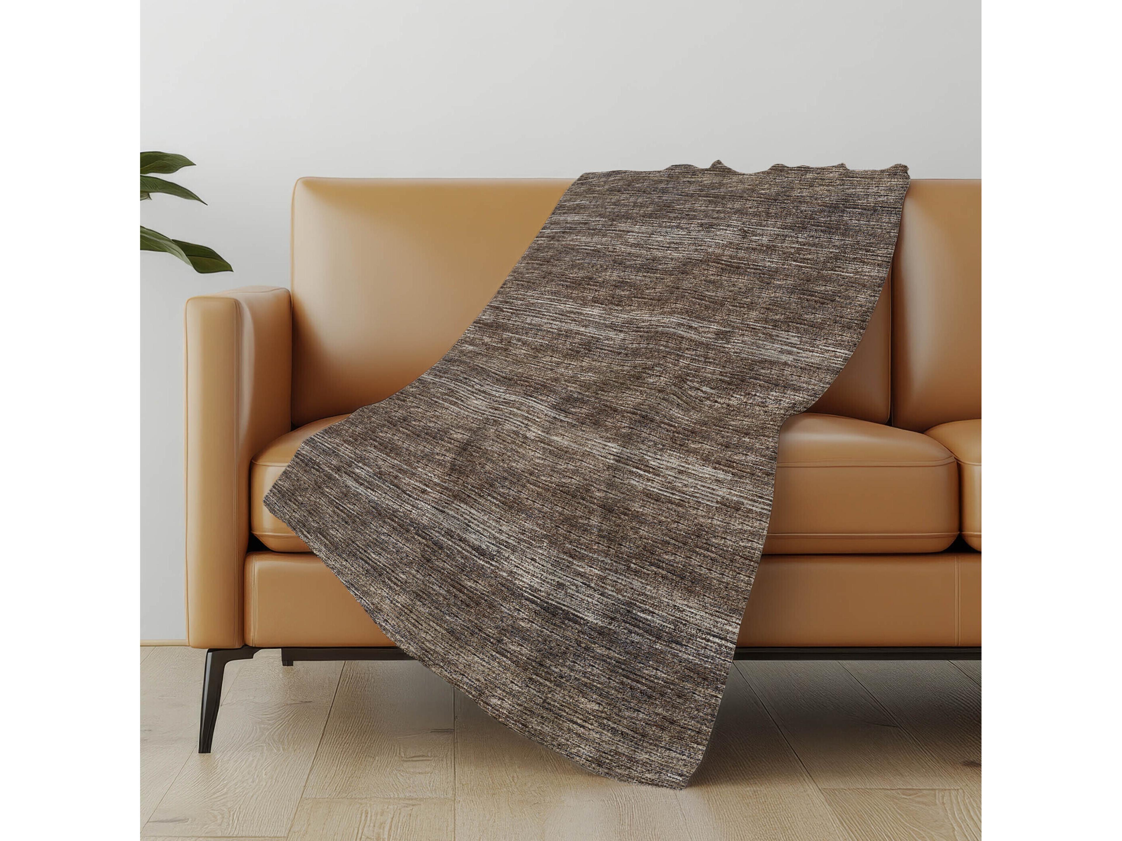 Dalyn Sherpa Chocolate Polyester Throw