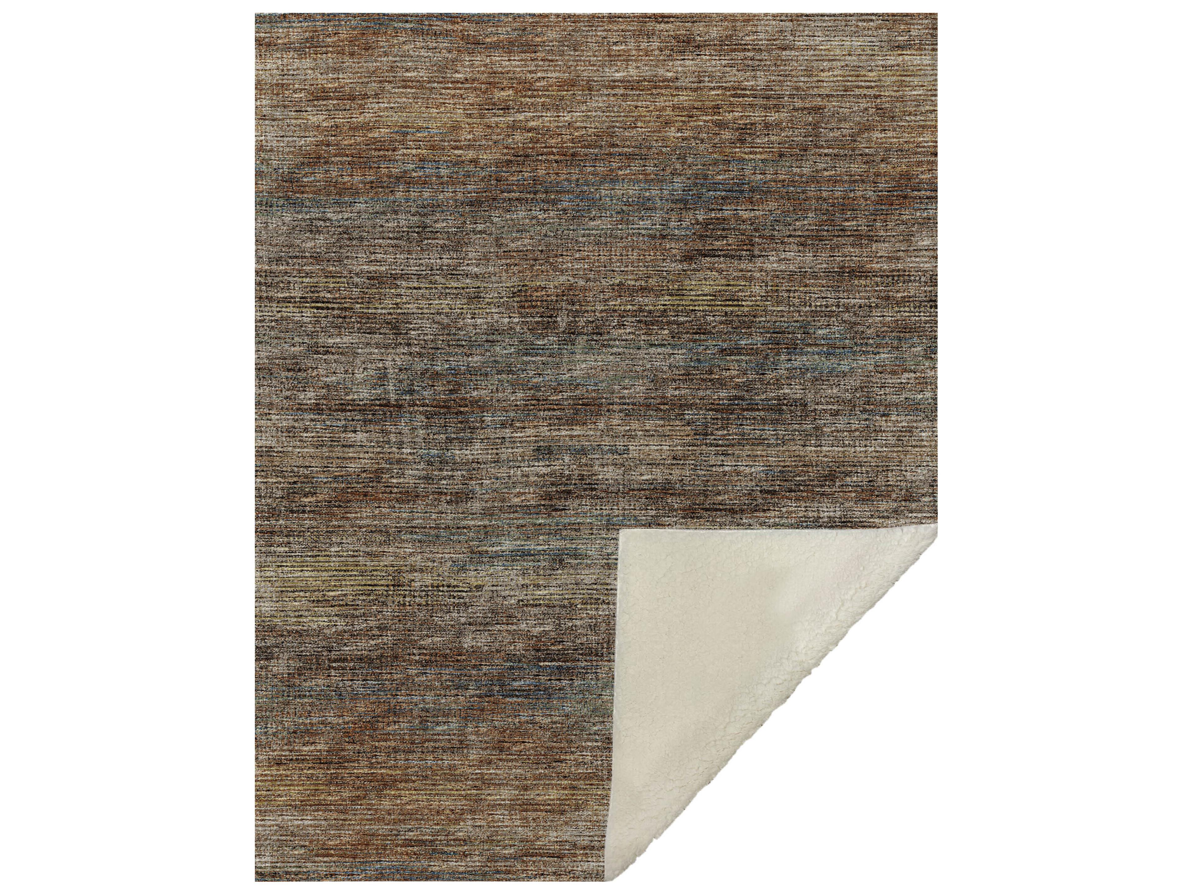 Sherpa Paprika Polyester Throw