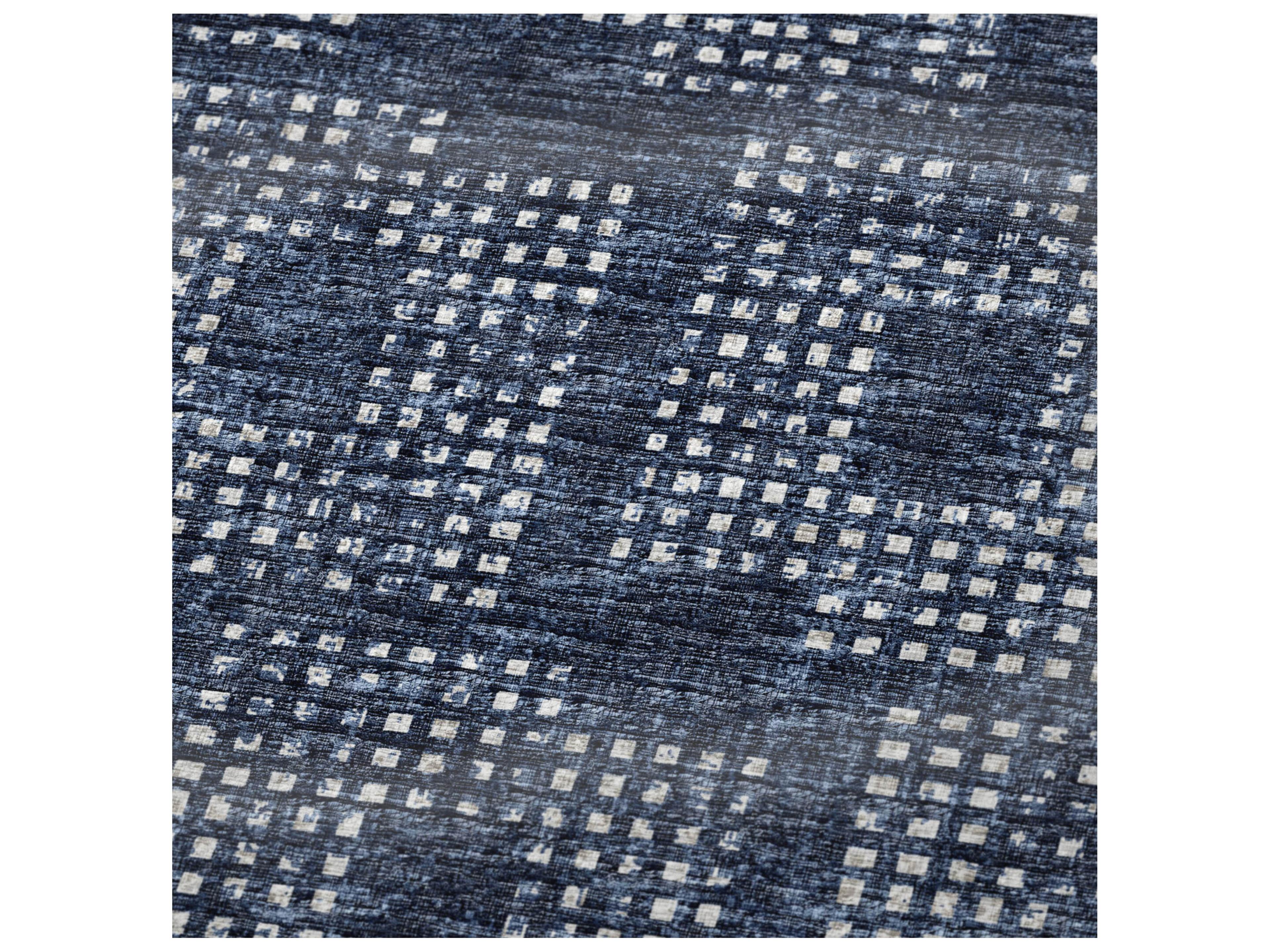 Dalyn Sherpa Navy Polyester Throw