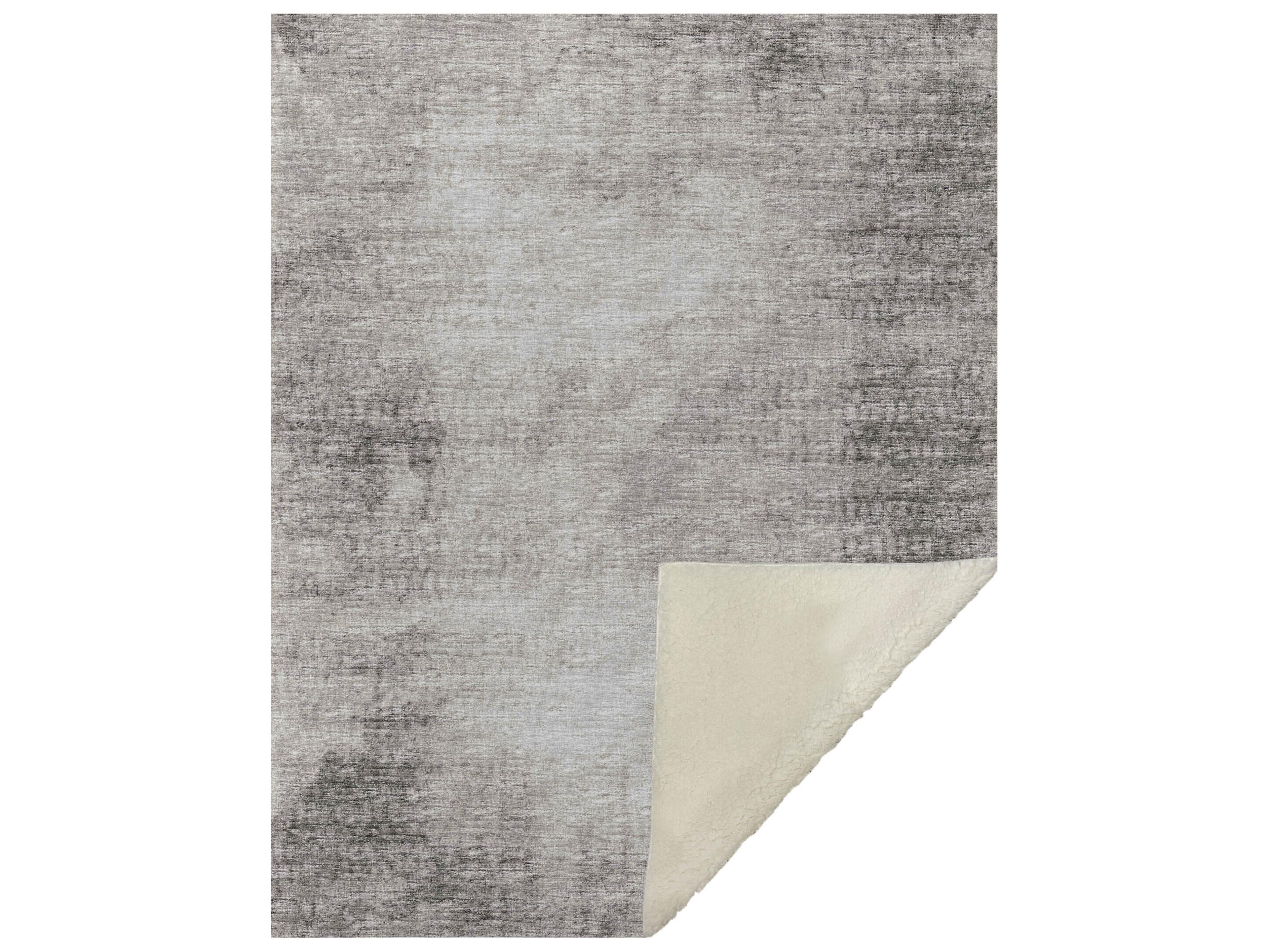Sherpa Taupe Polyester Throw