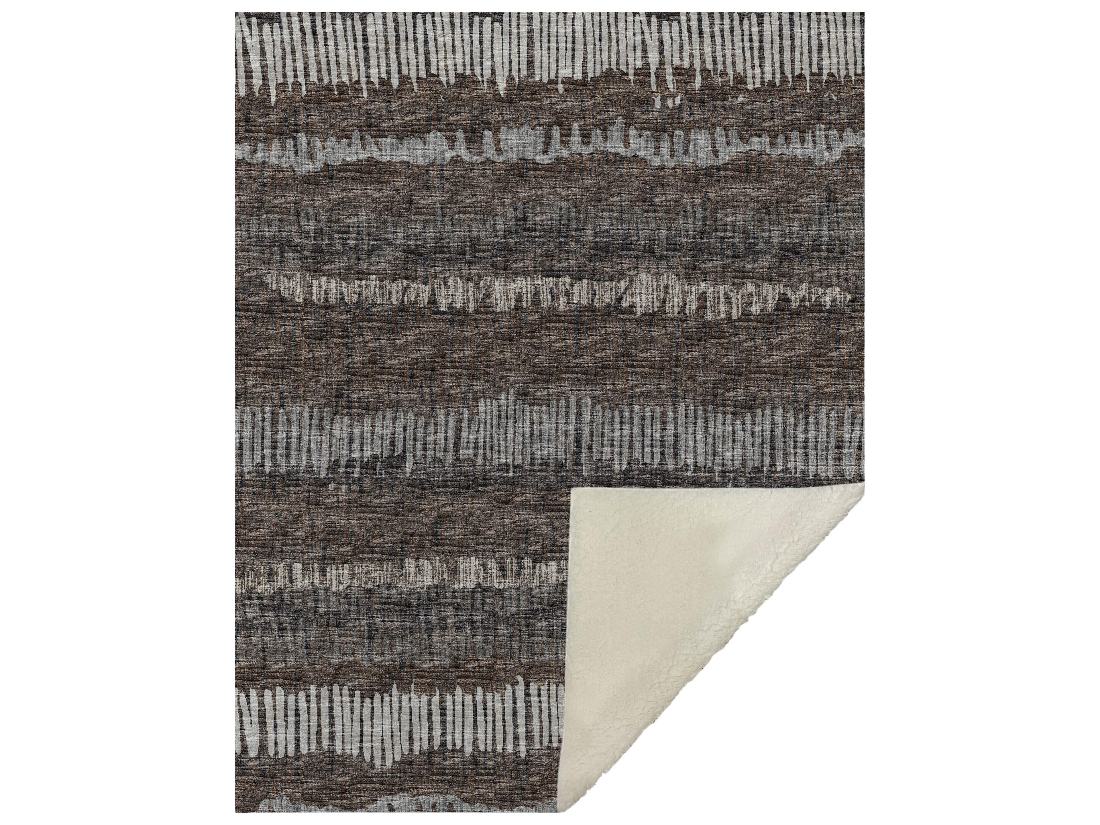 Sherpa Brown Polyester Throw