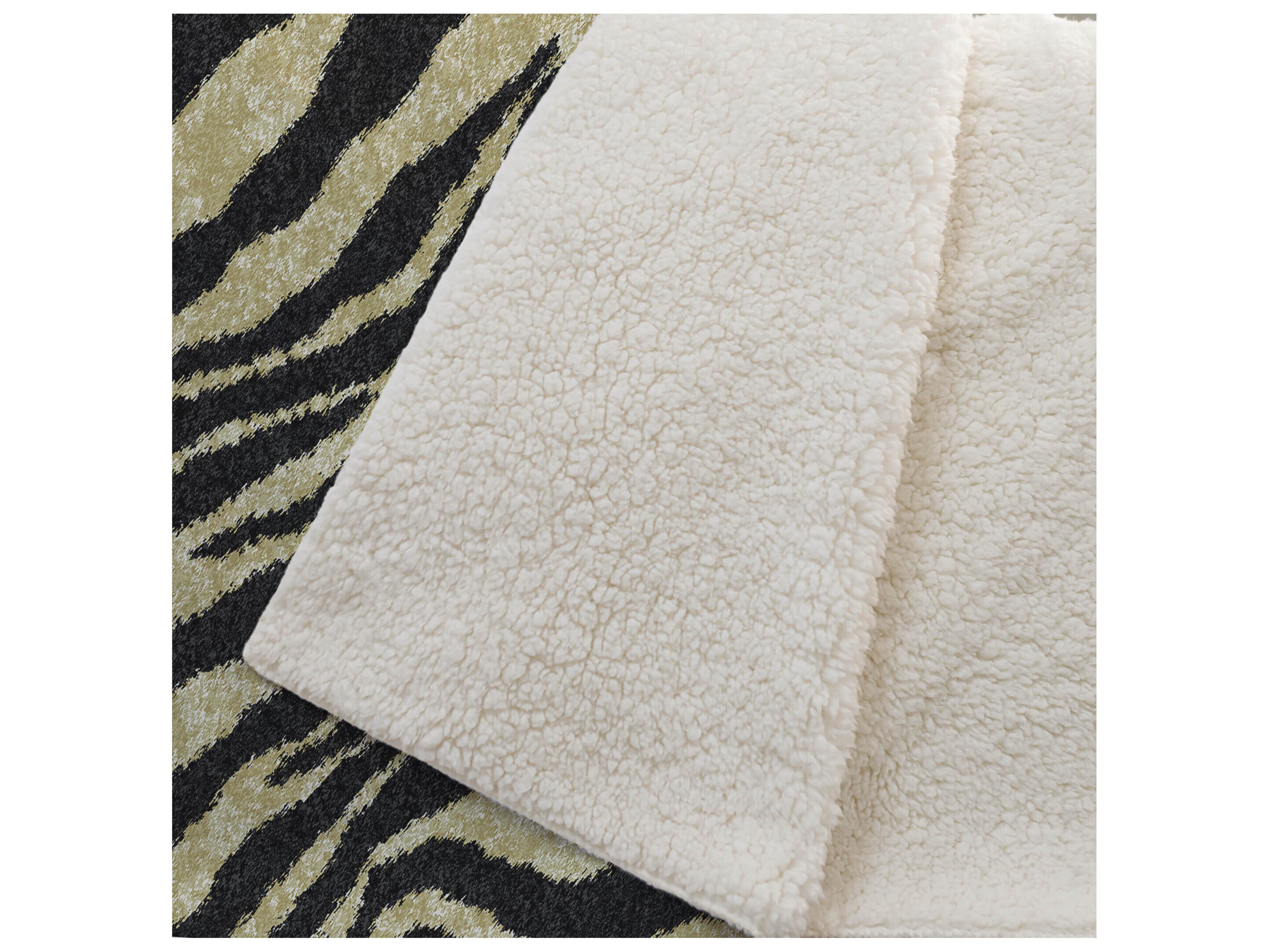 Dalyn Sherpa Gold Polyester Throw