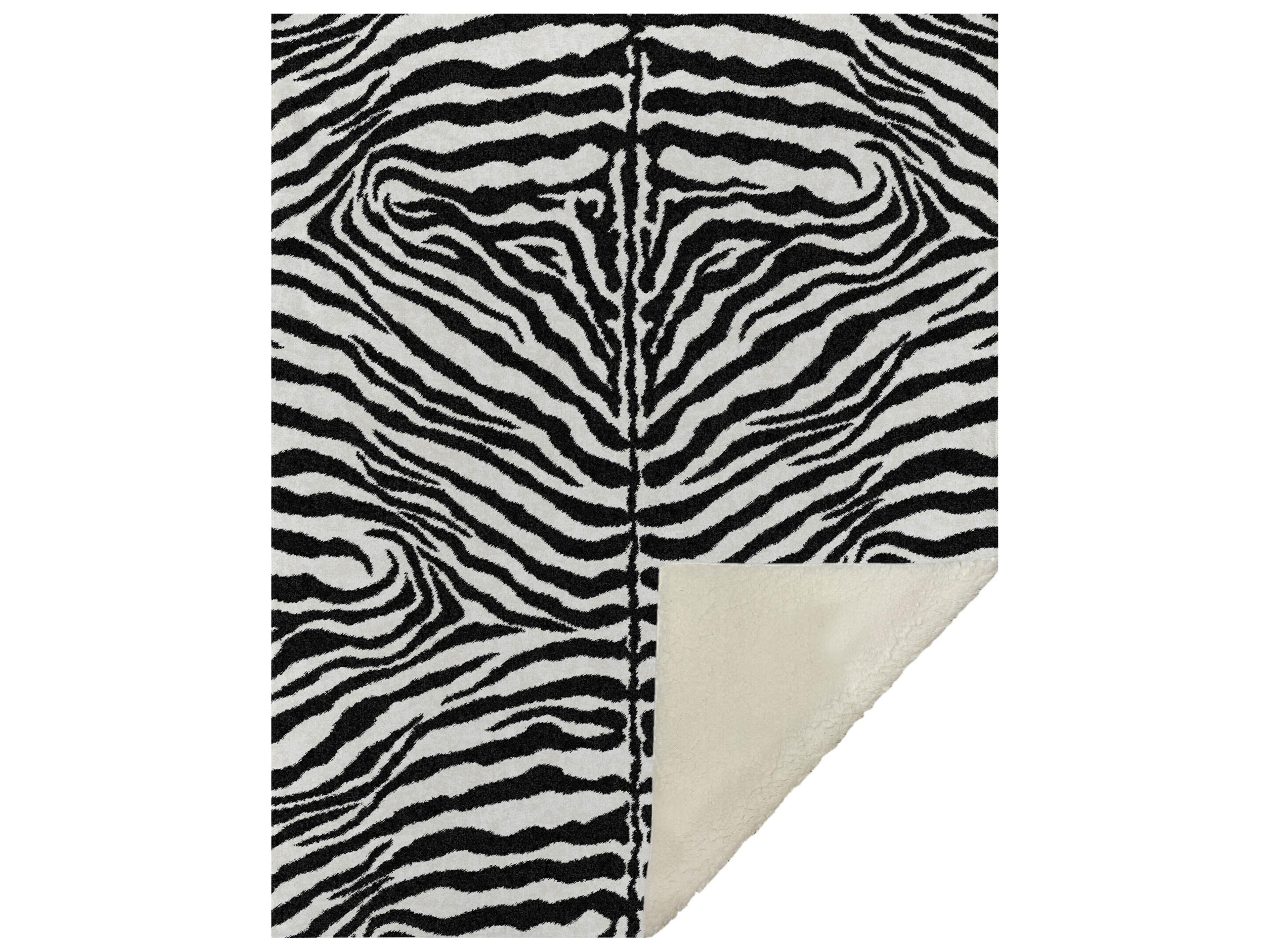 Sherpa Gray Polyester Throw