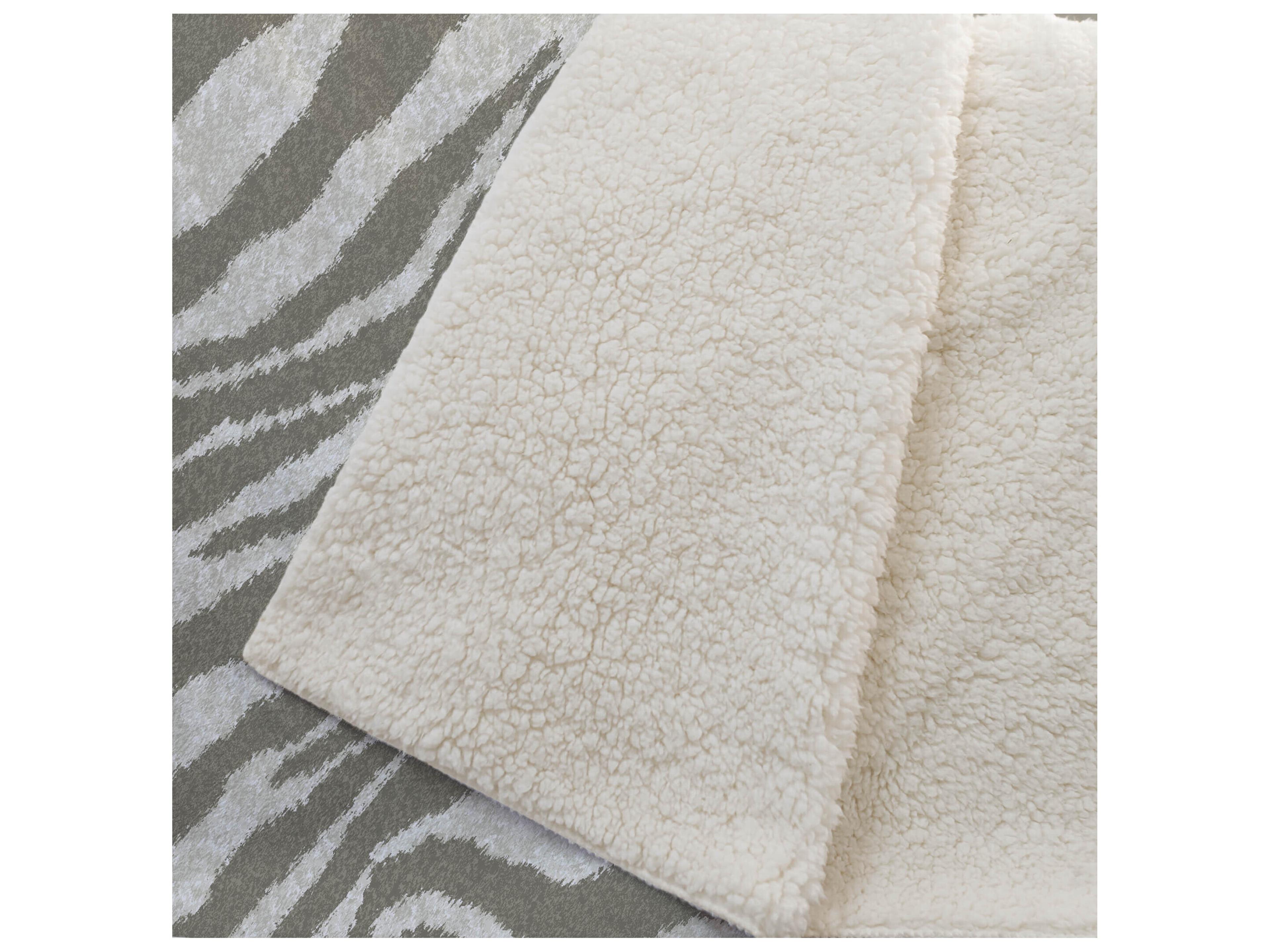 Dalyn Sherpa Neutral Polyester Throw