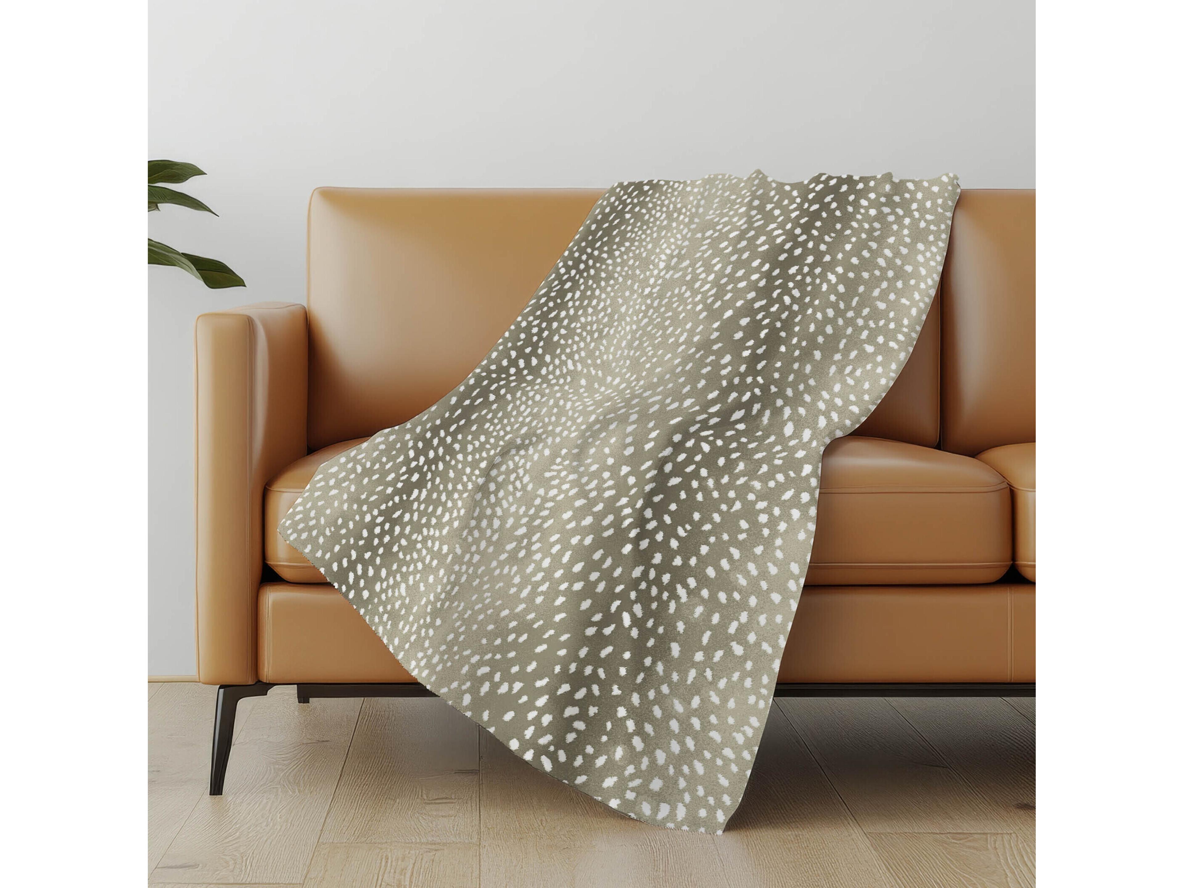 Dalyn Sherpa Neutral Polyester Throw