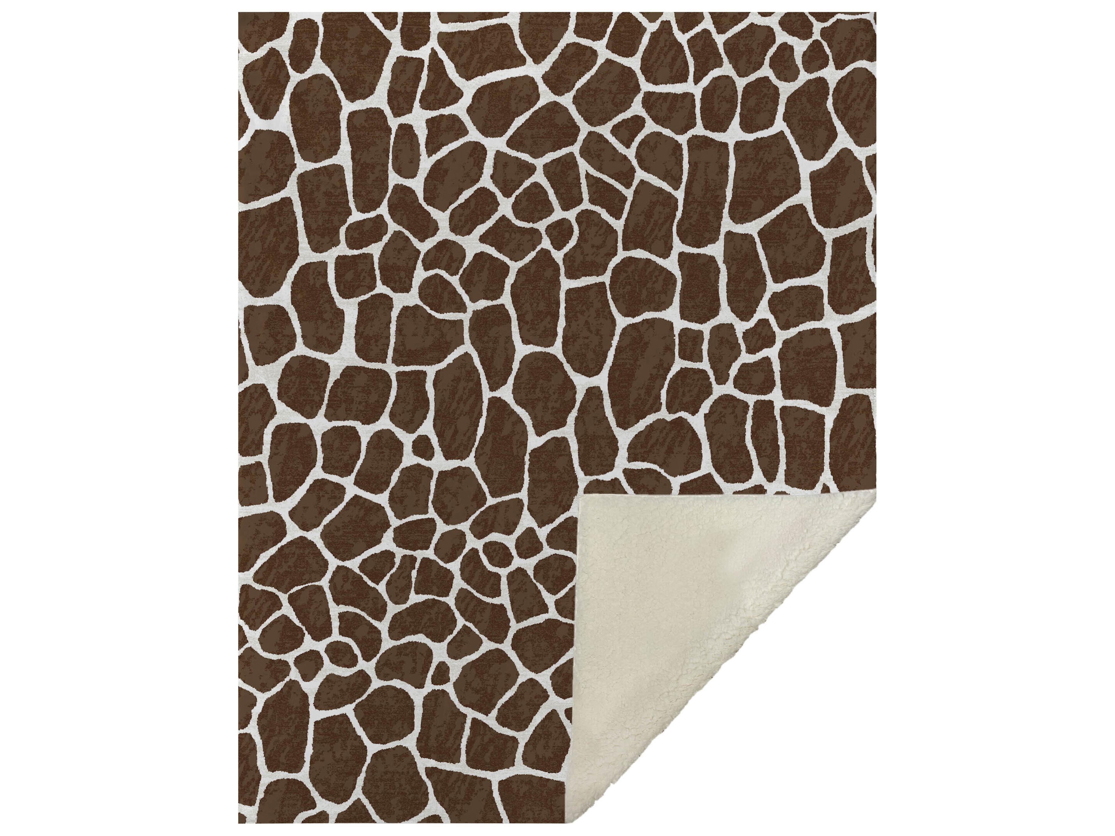 Sherpa Brown Polyester Throw