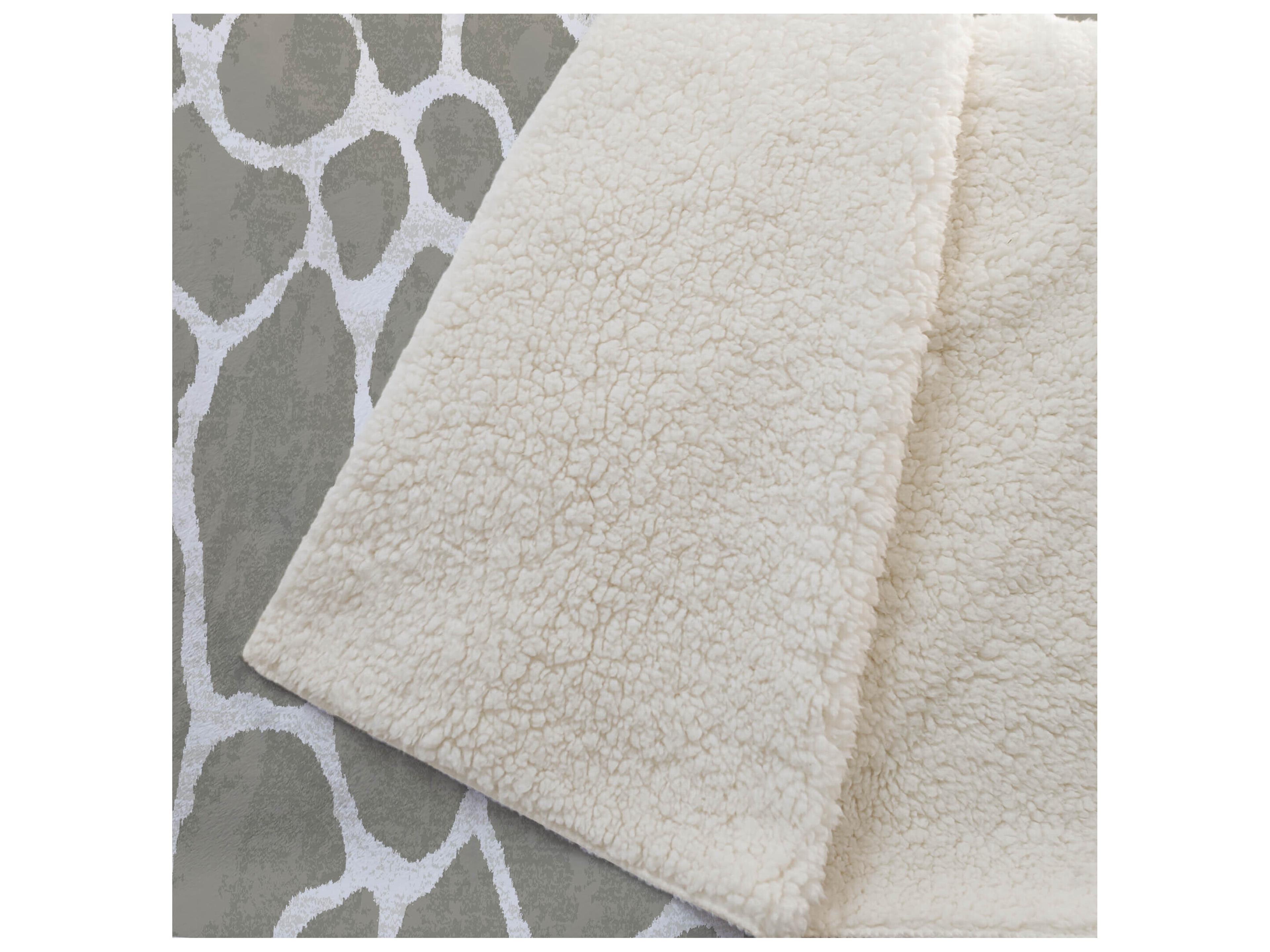 Dalyn Sherpa Neutral Polyester Throw