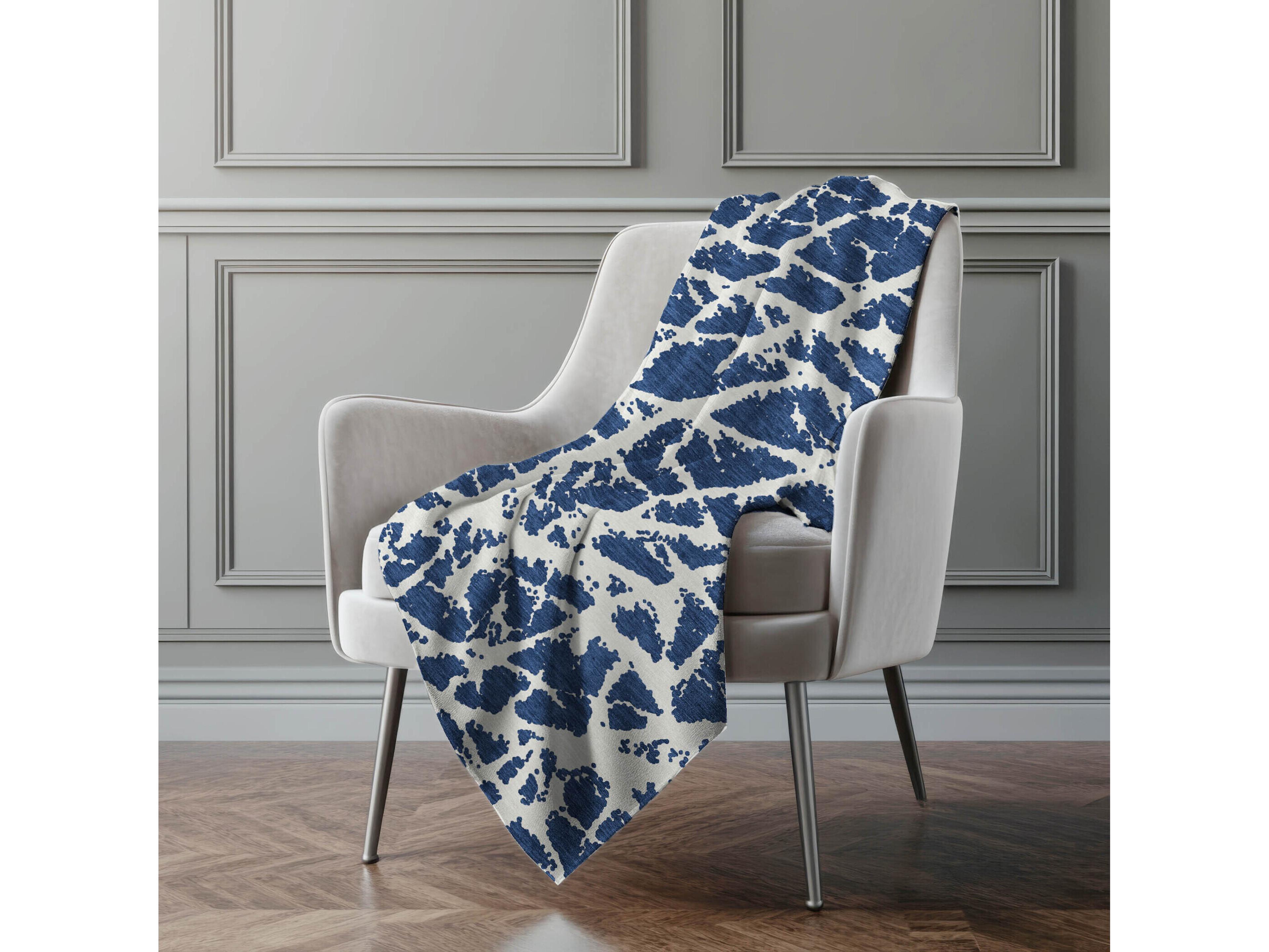 Dalyn Sherpa Blue Polyester Throw