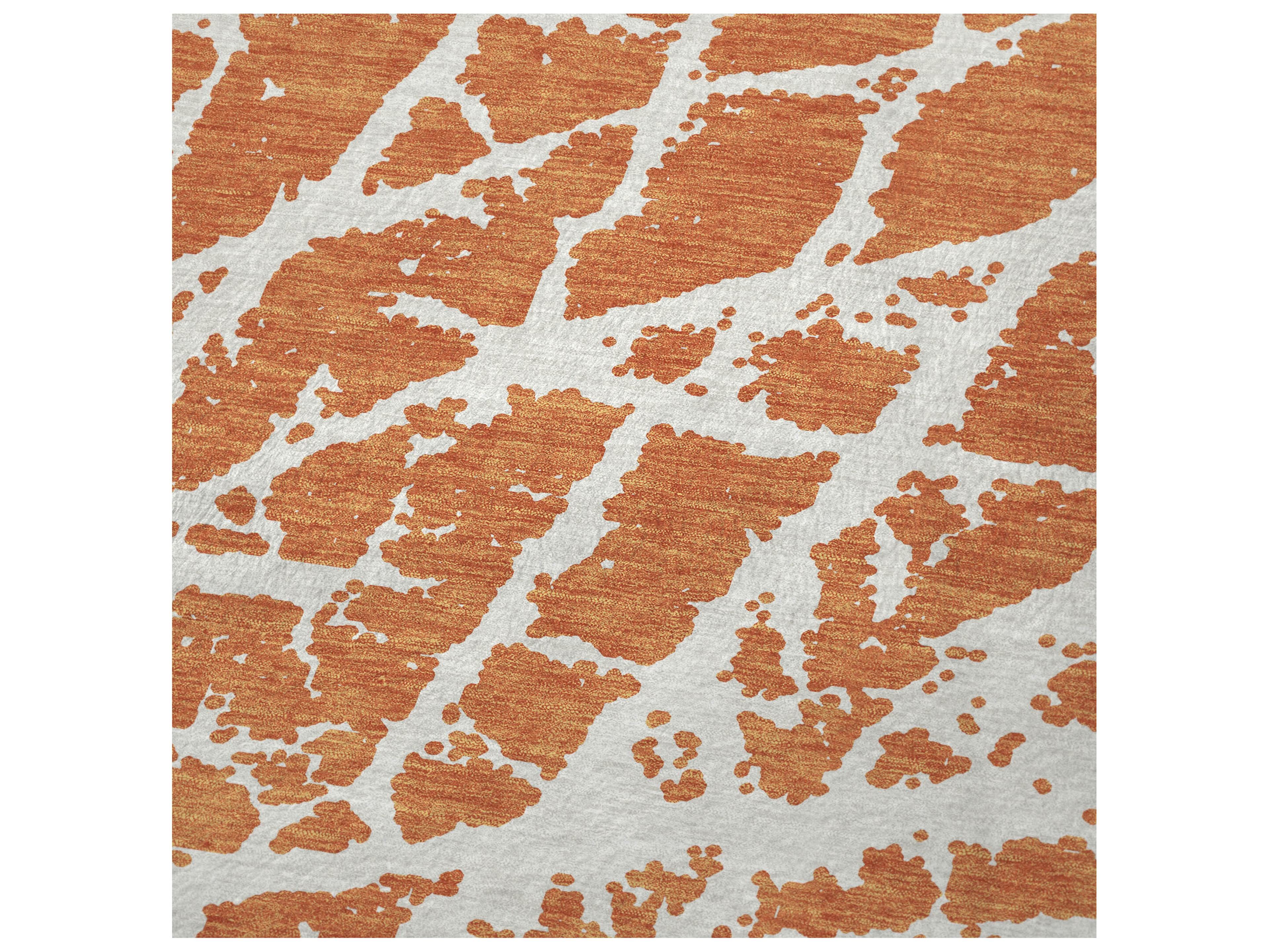 Dalyn Sherpa Orange Polyester Throw