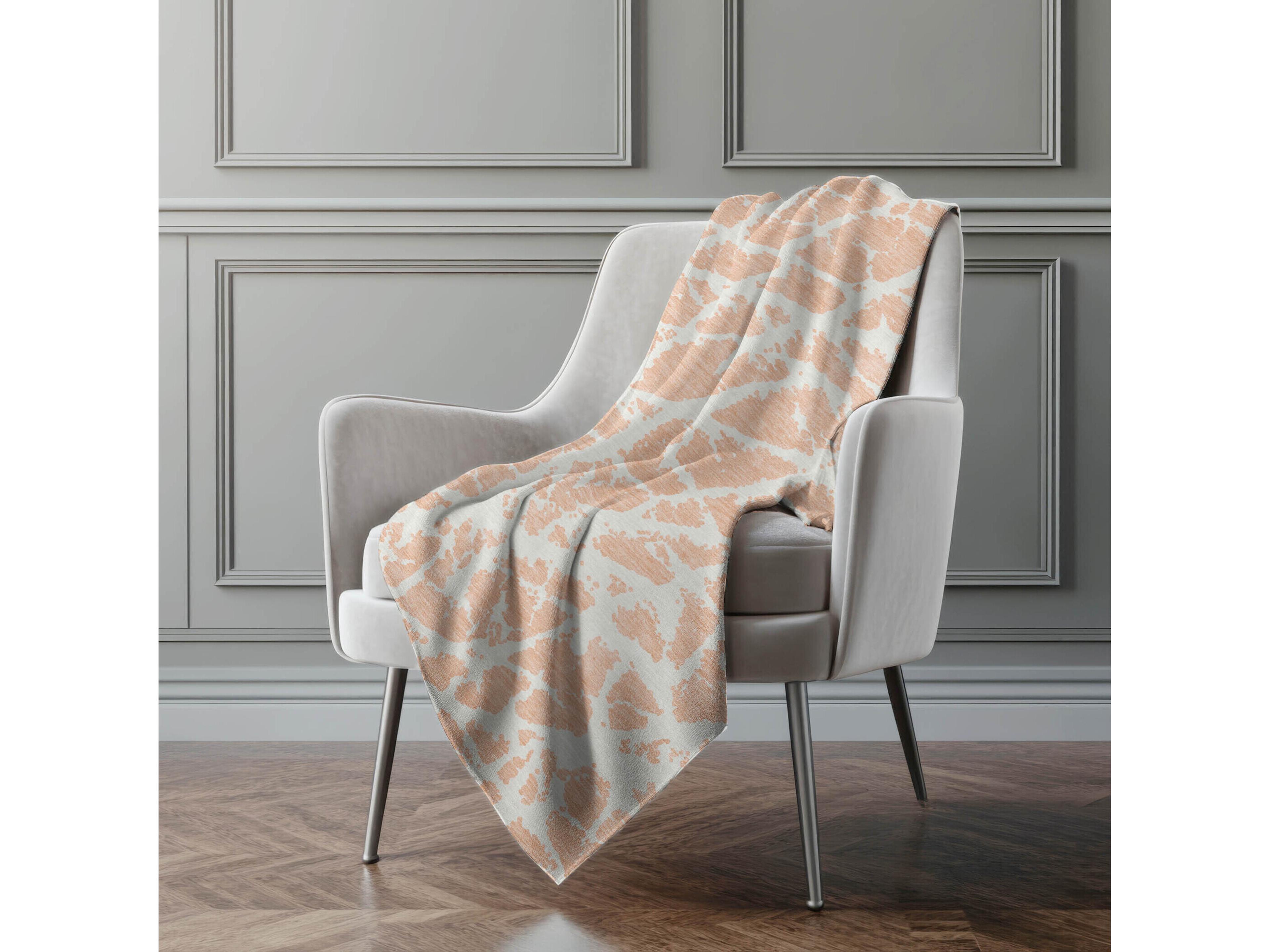 Dalyn Sherpa Orange Polyester Throw