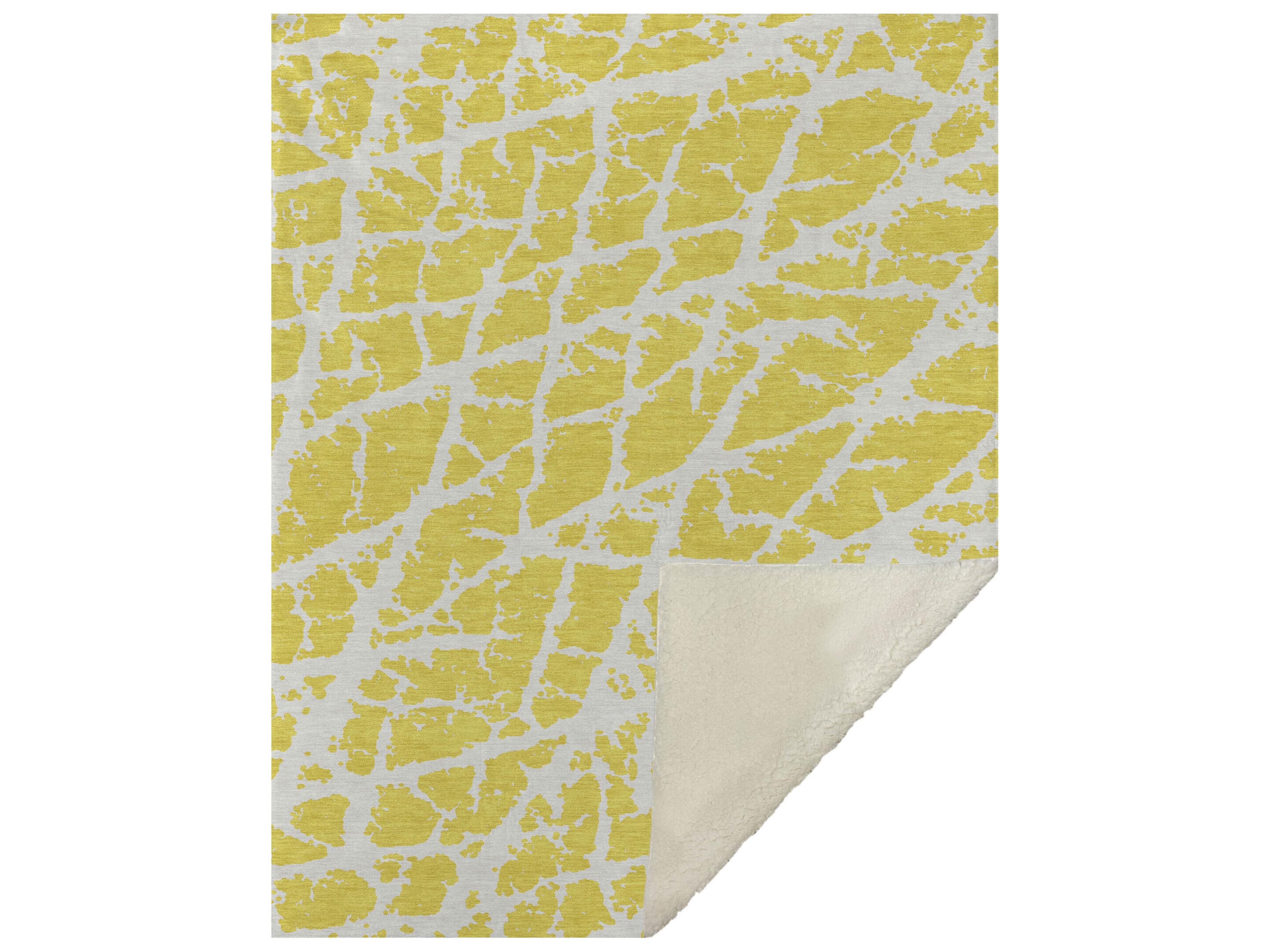 Sherpa Gold Polyester Throw