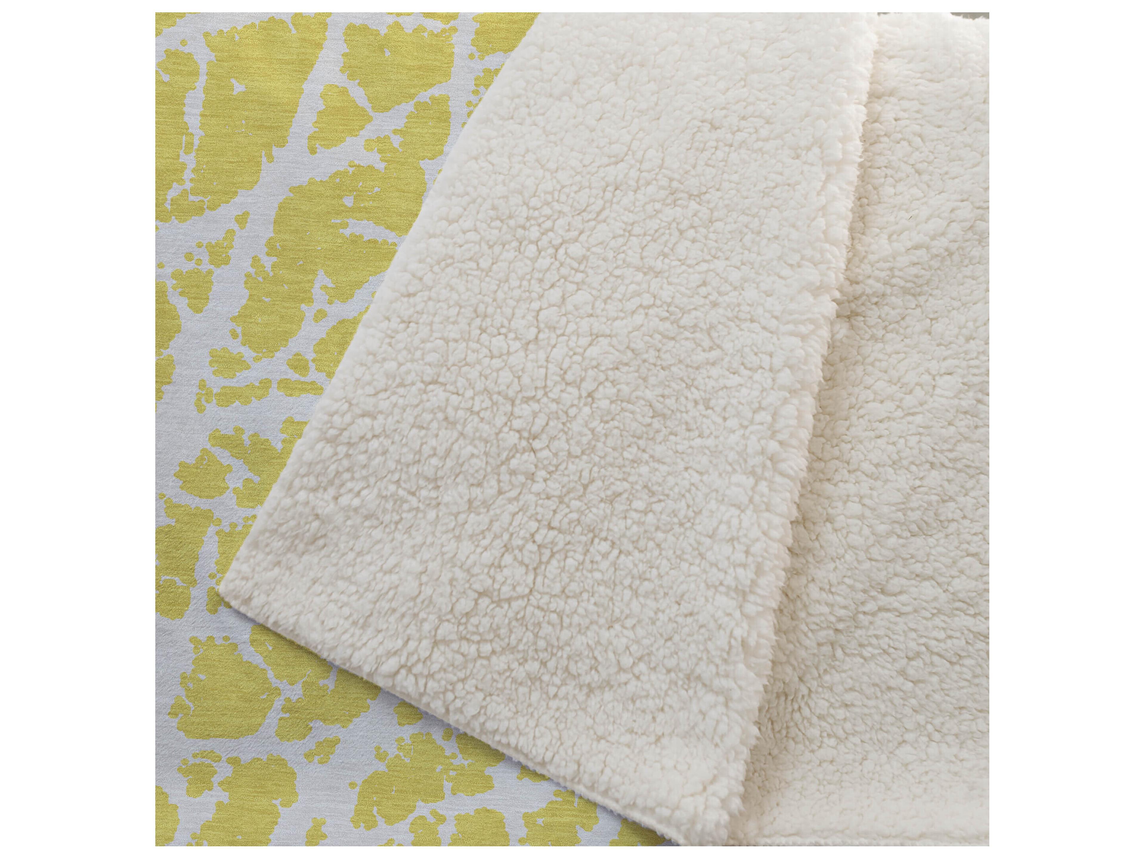 Dalyn Sherpa Gold Polyester Throw