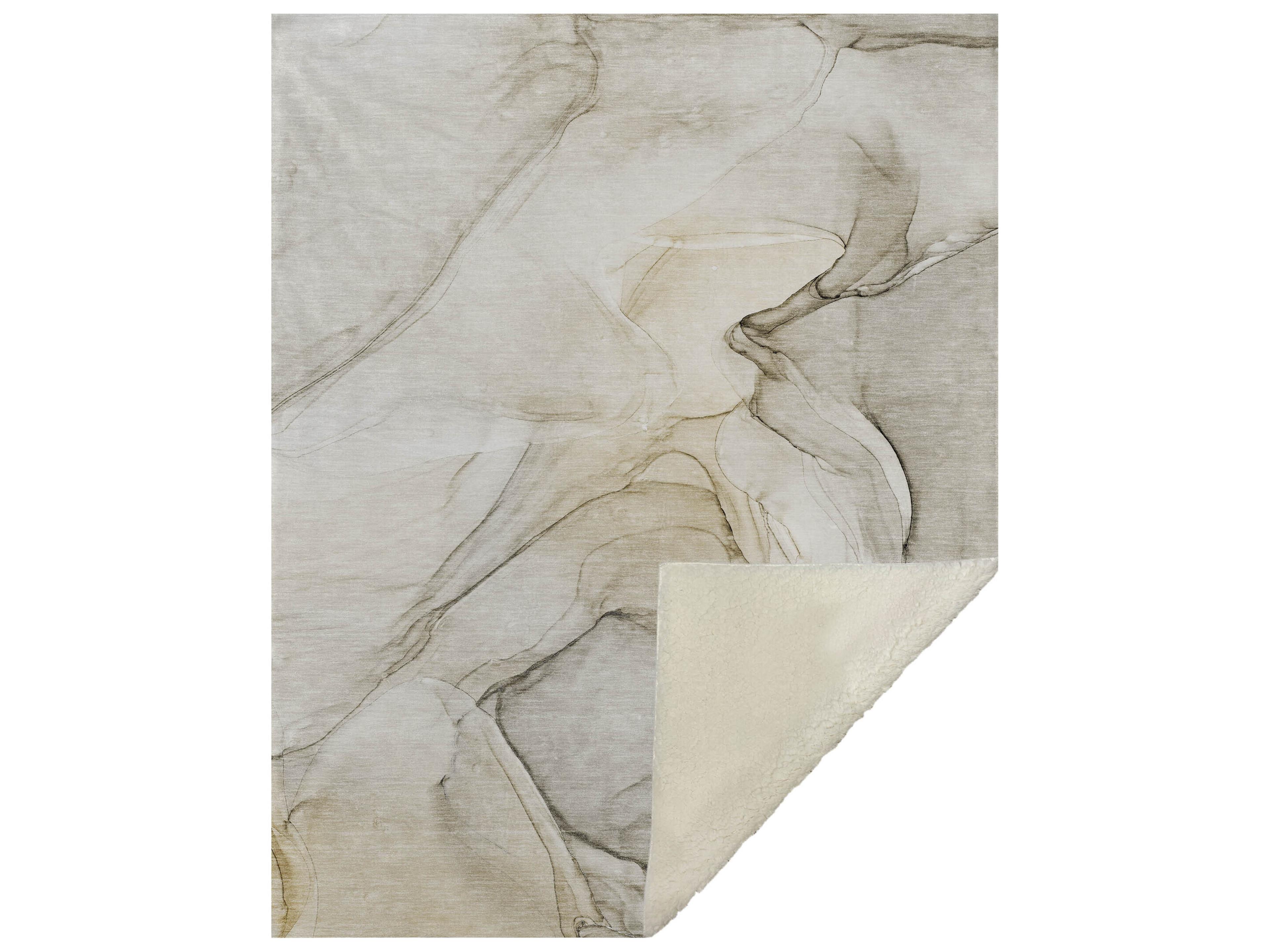 Sherpa Brown Polyester Throw