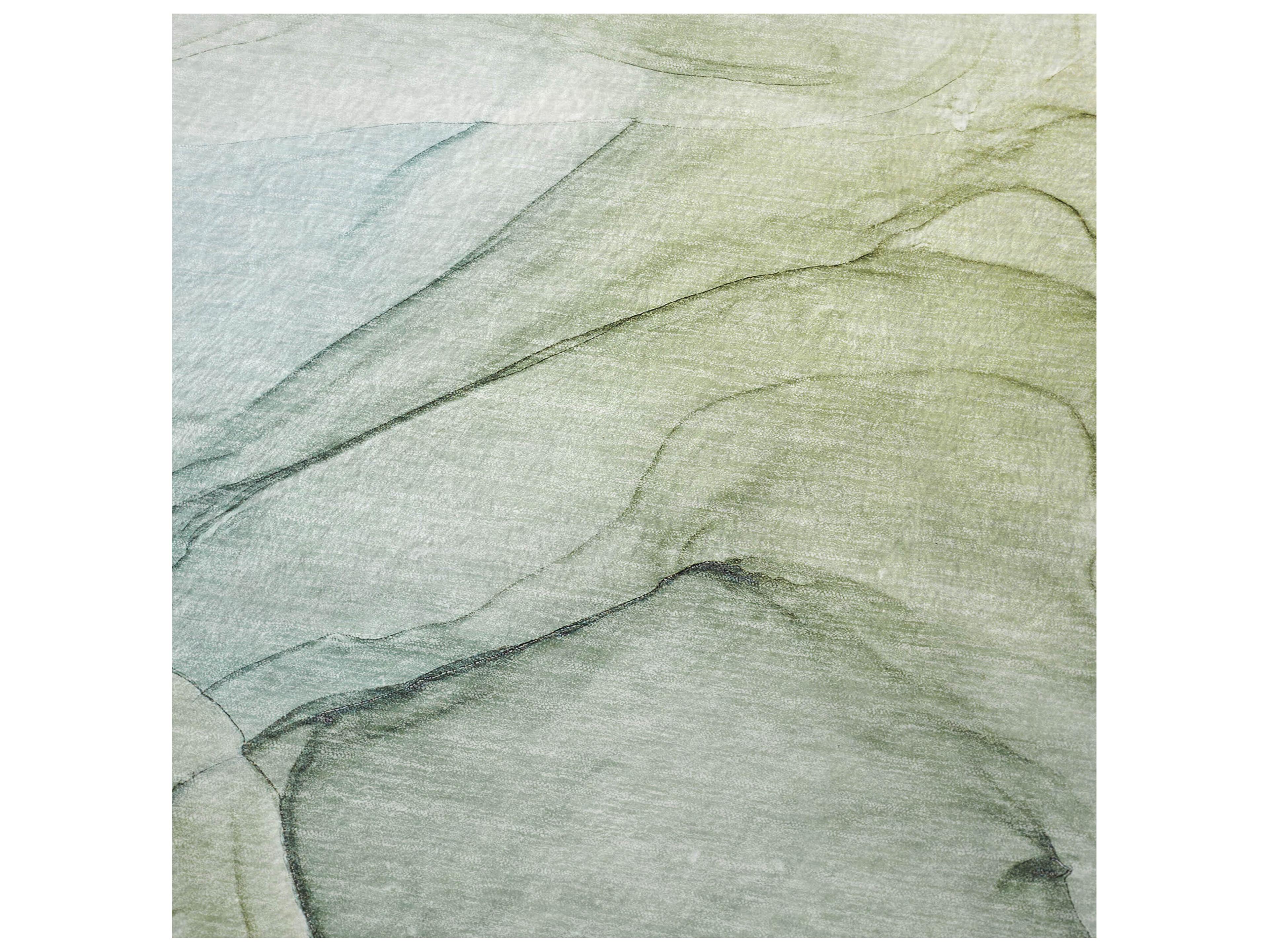 Dalyn Sherpa Green Polyester Throw