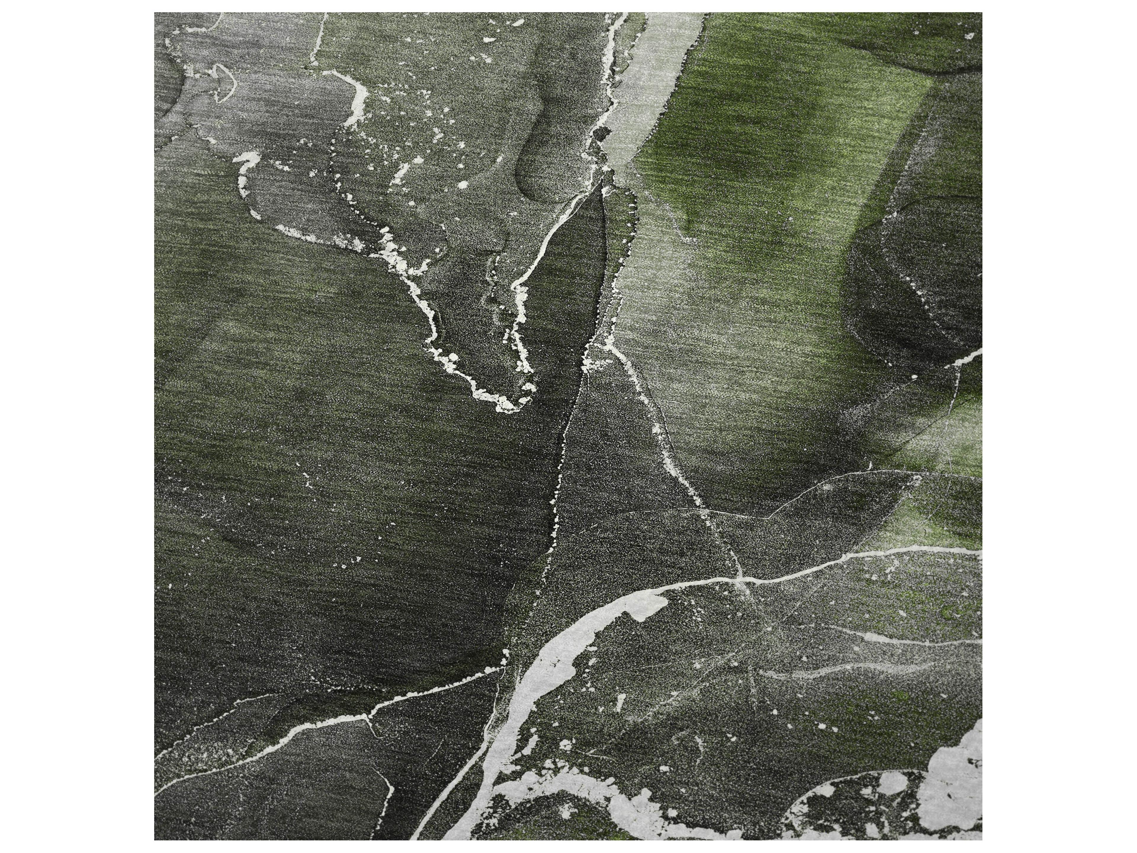 Dalyn Sherpa Green Polyester Throw