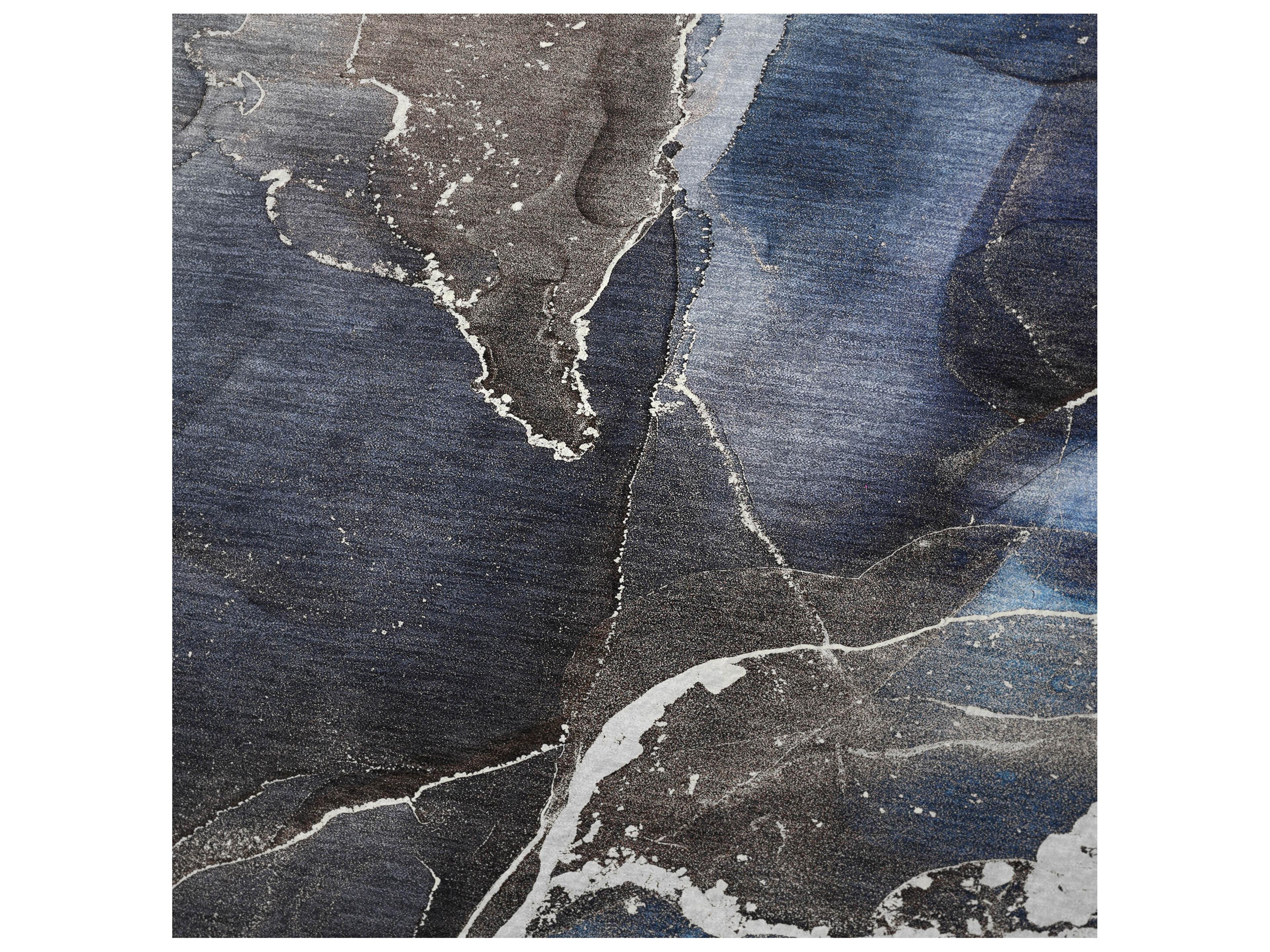 Dalyn Sherpa Blue Polyester Throw