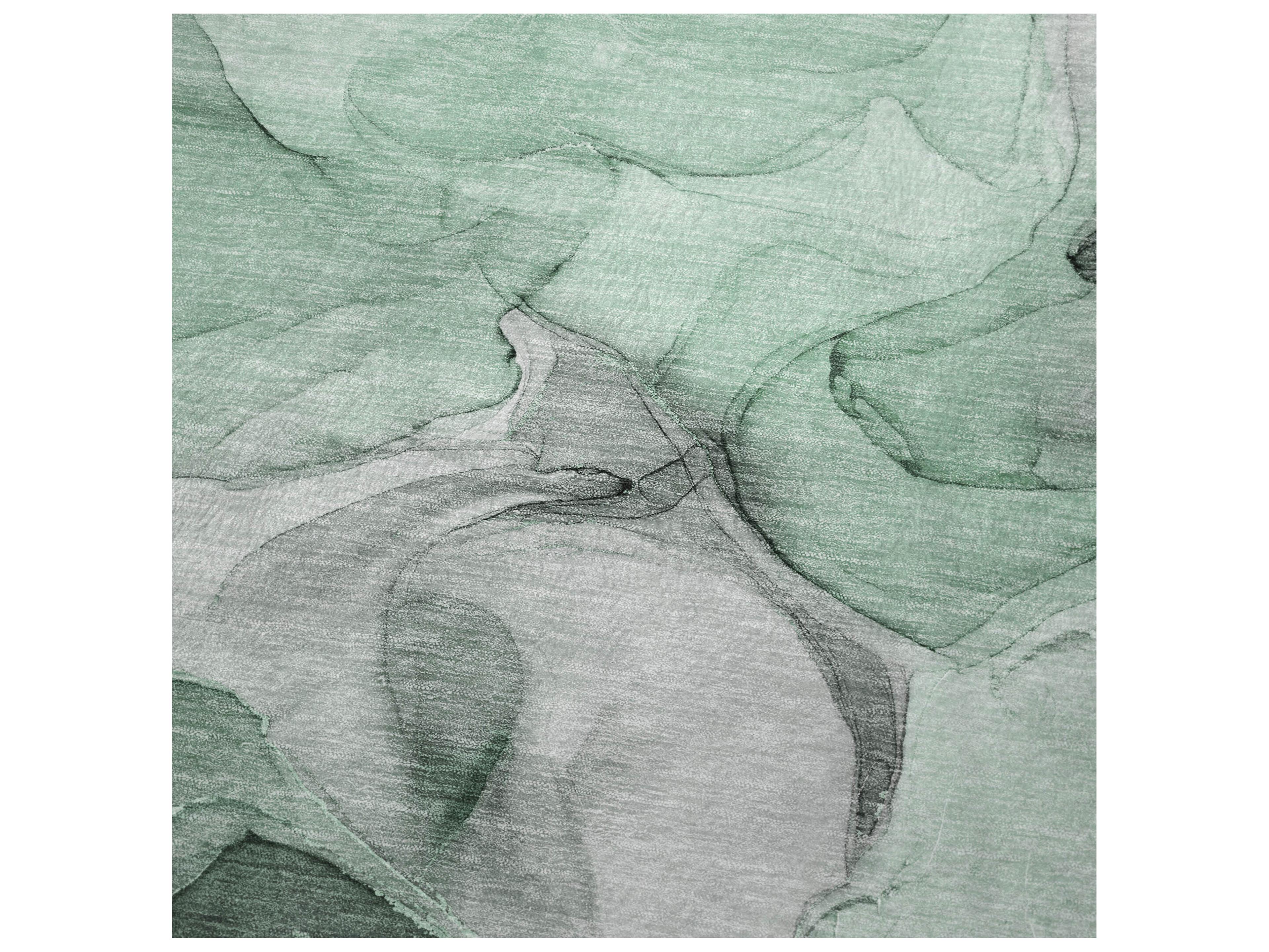 Dalyn Sherpa Green Polyester Throw