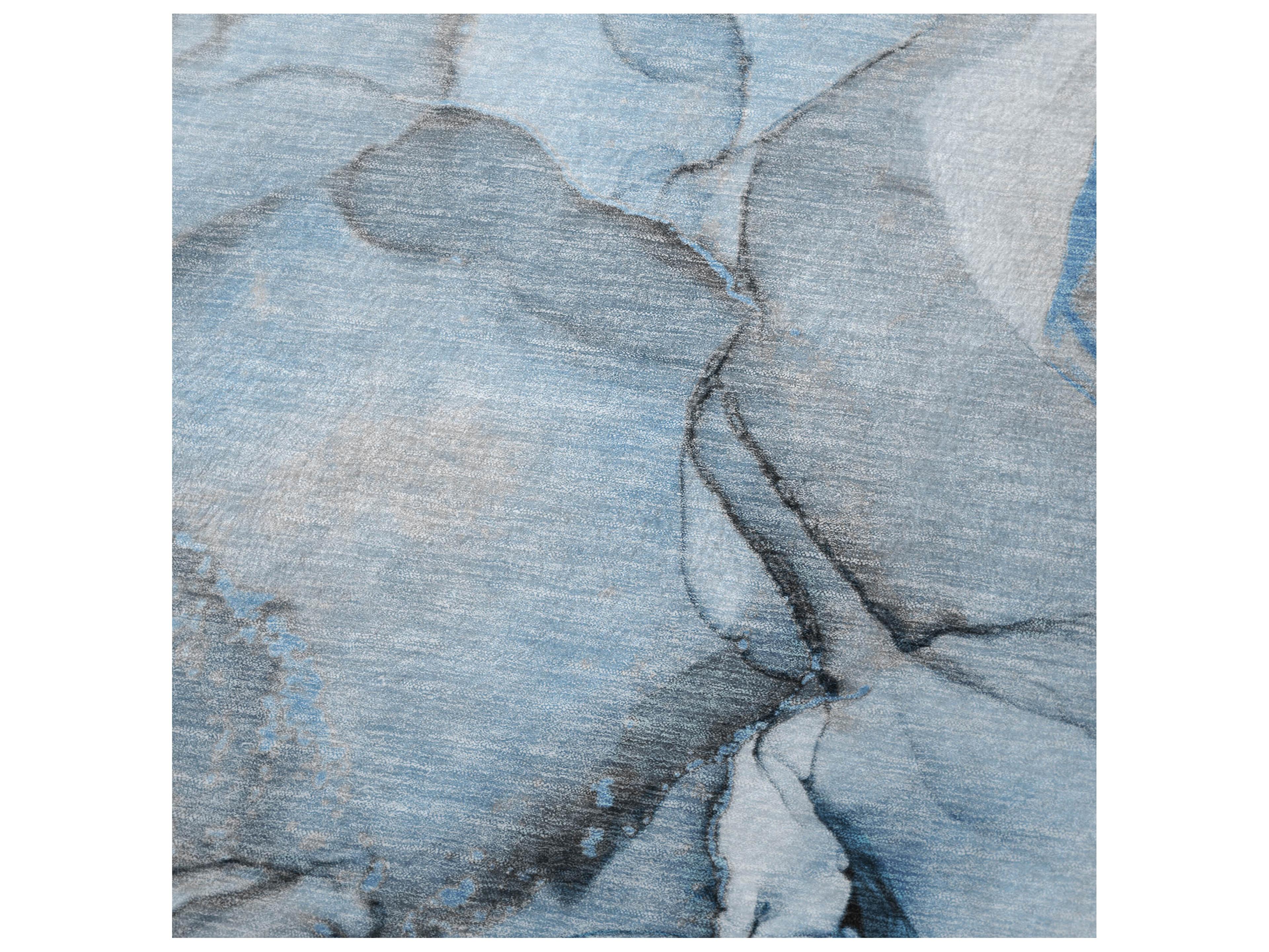 Dalyn Sherpa Blue Polyester Throw