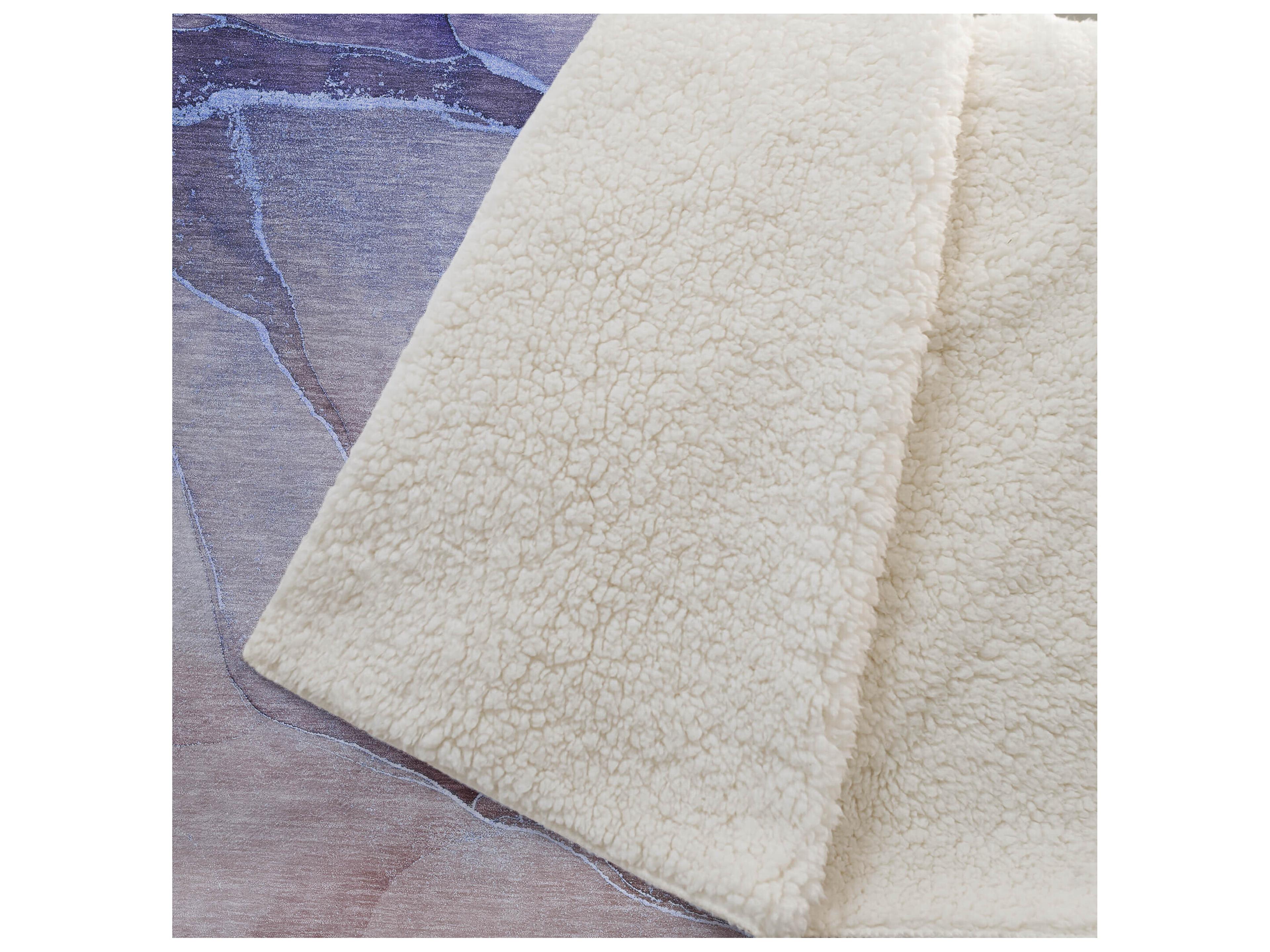 Dalyn Sherpa Blue Polyester Throw