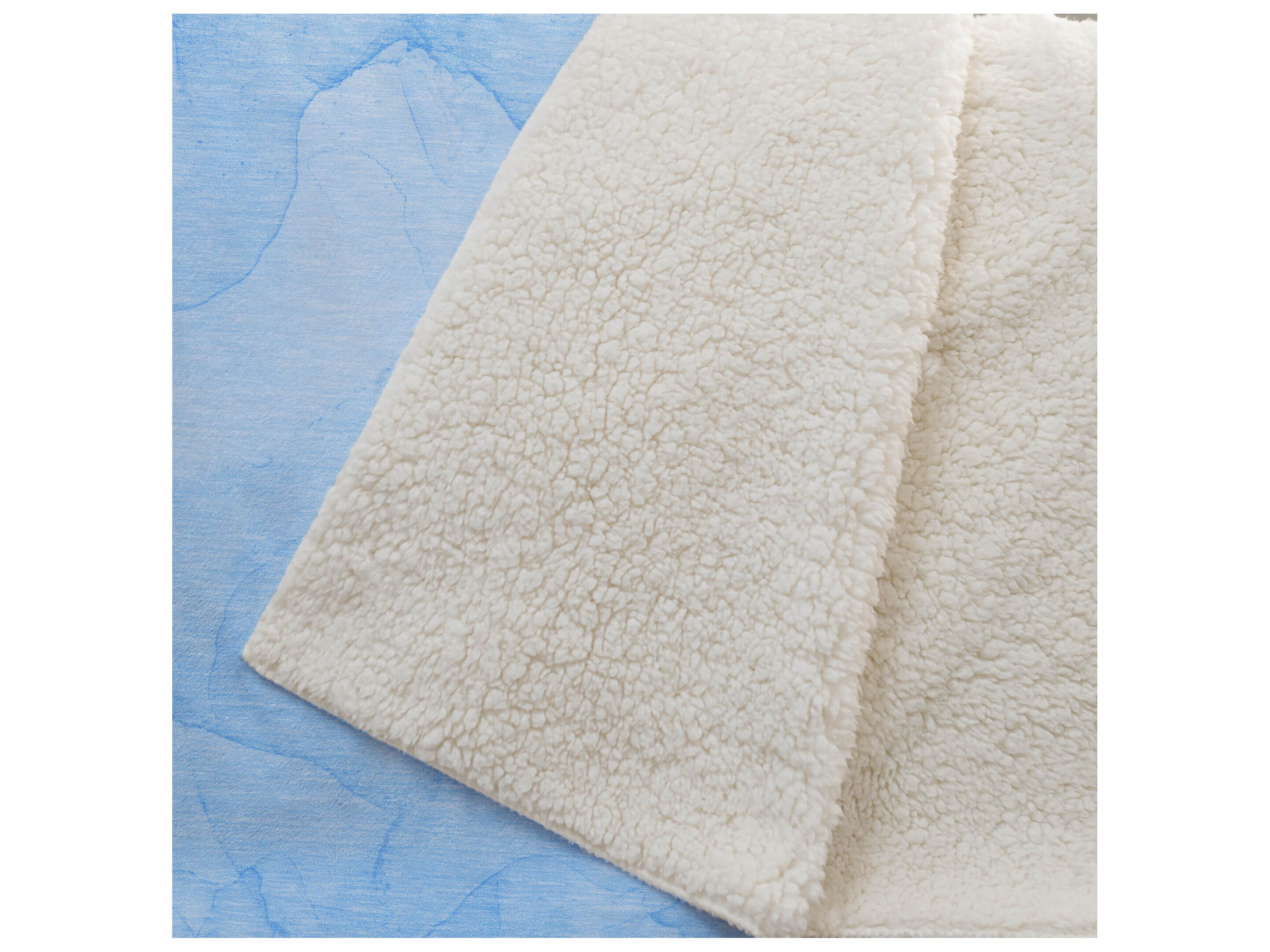 Dalyn Sherpa Blue Polyester Throw