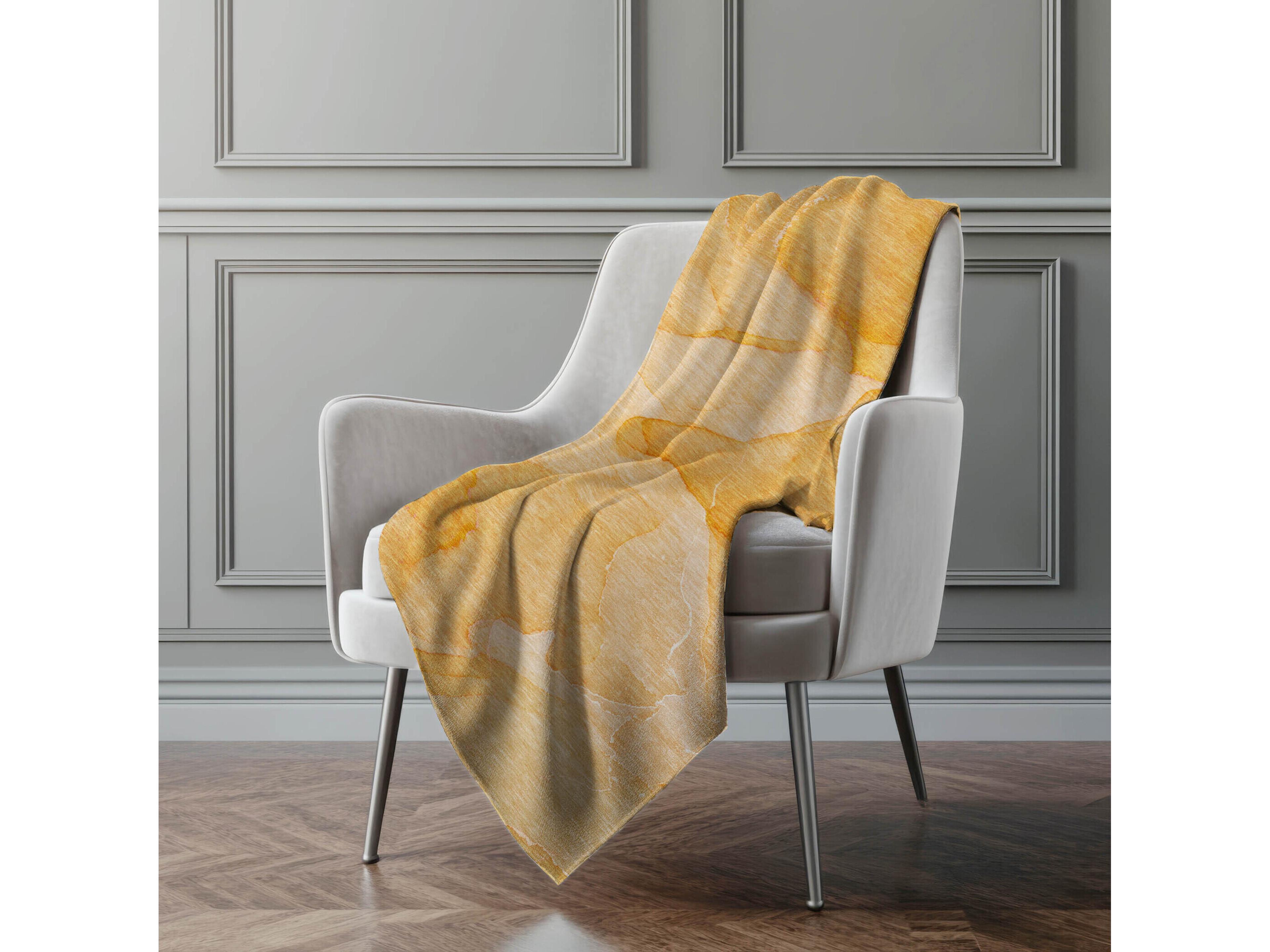 Dalyn Sherpa Orange Polyester Throw