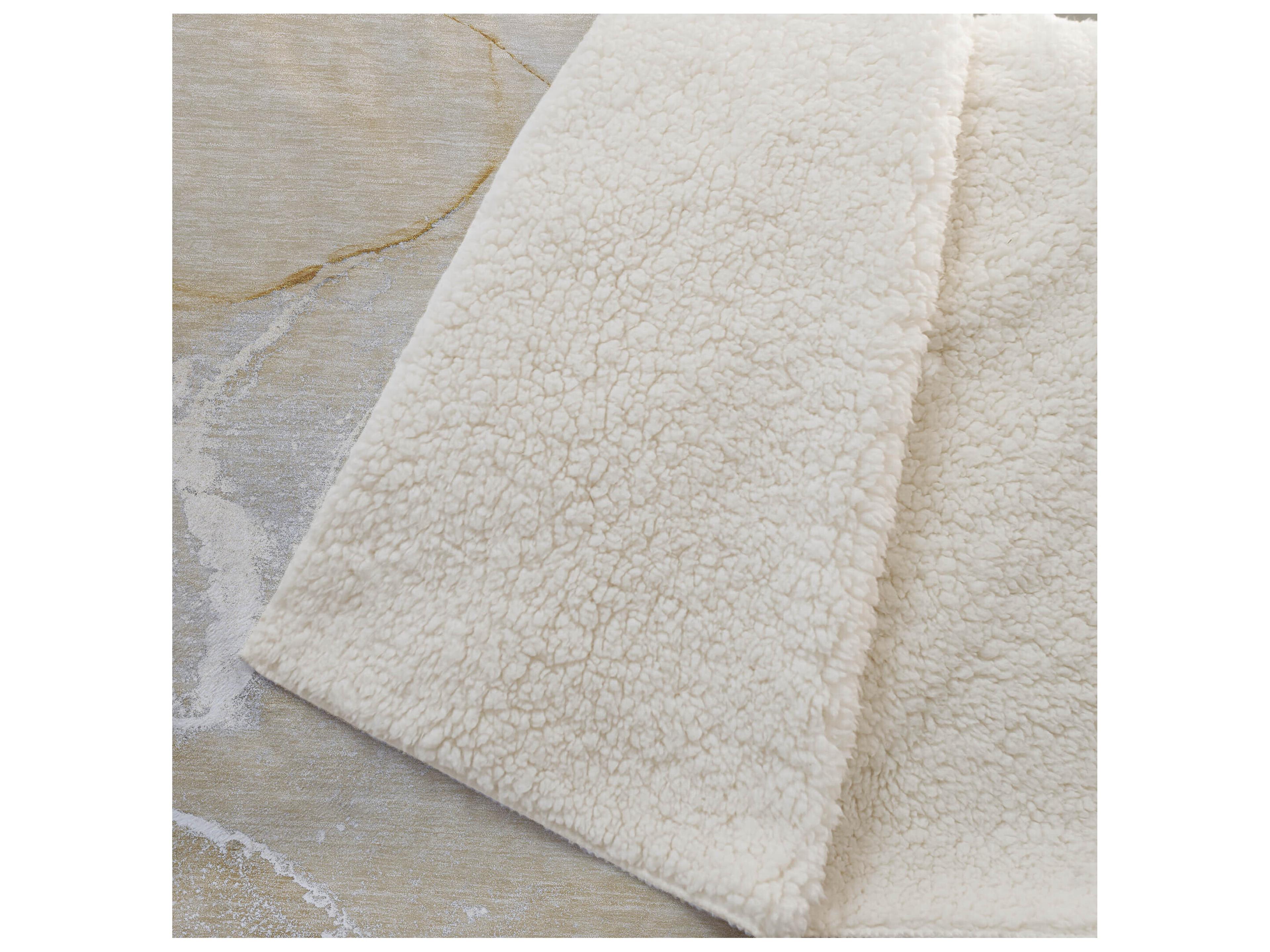 Dalyn Sherpa Brown Polyester Throw