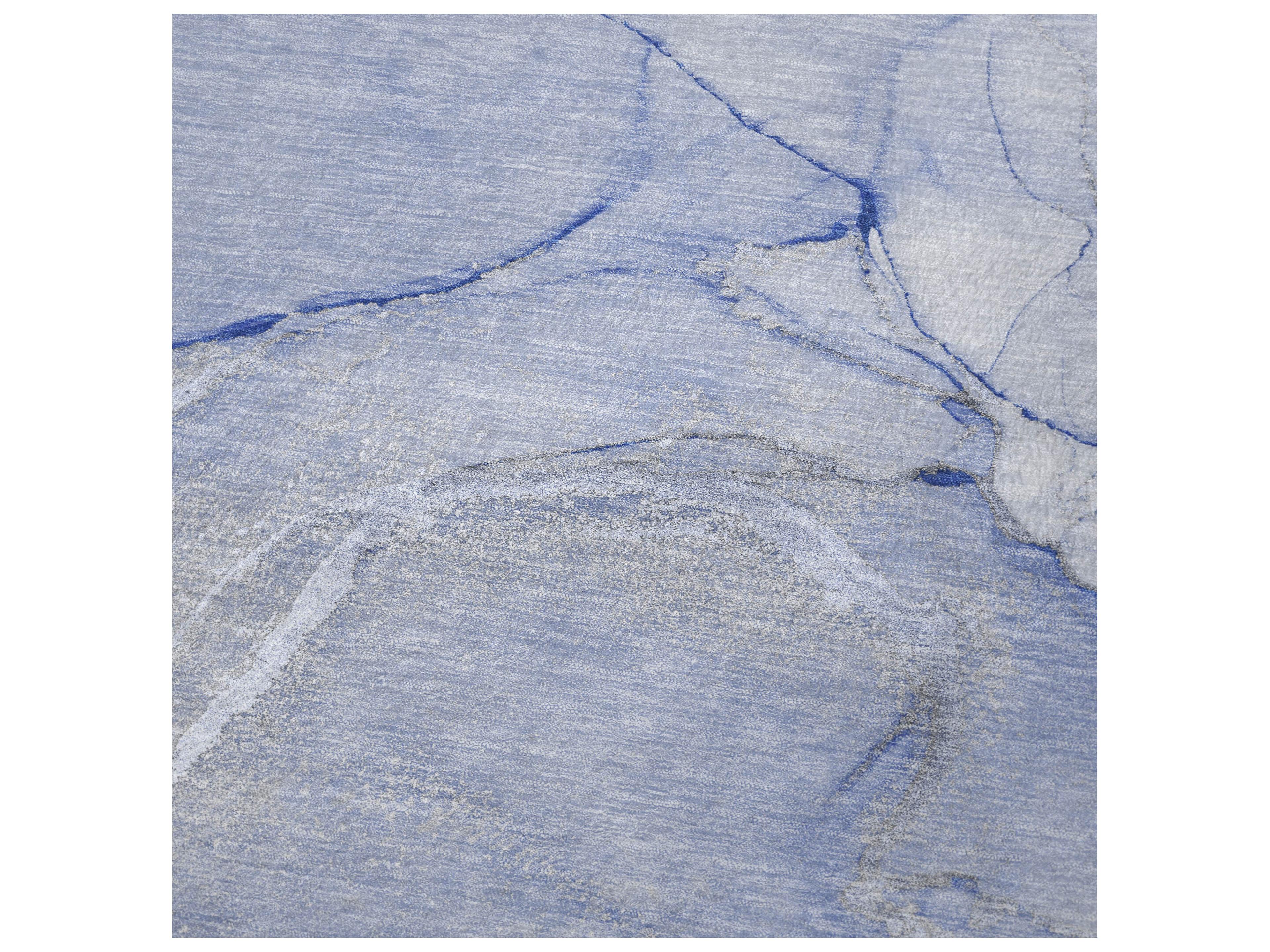 Dalyn Sherpa Blue Polyester Throw
