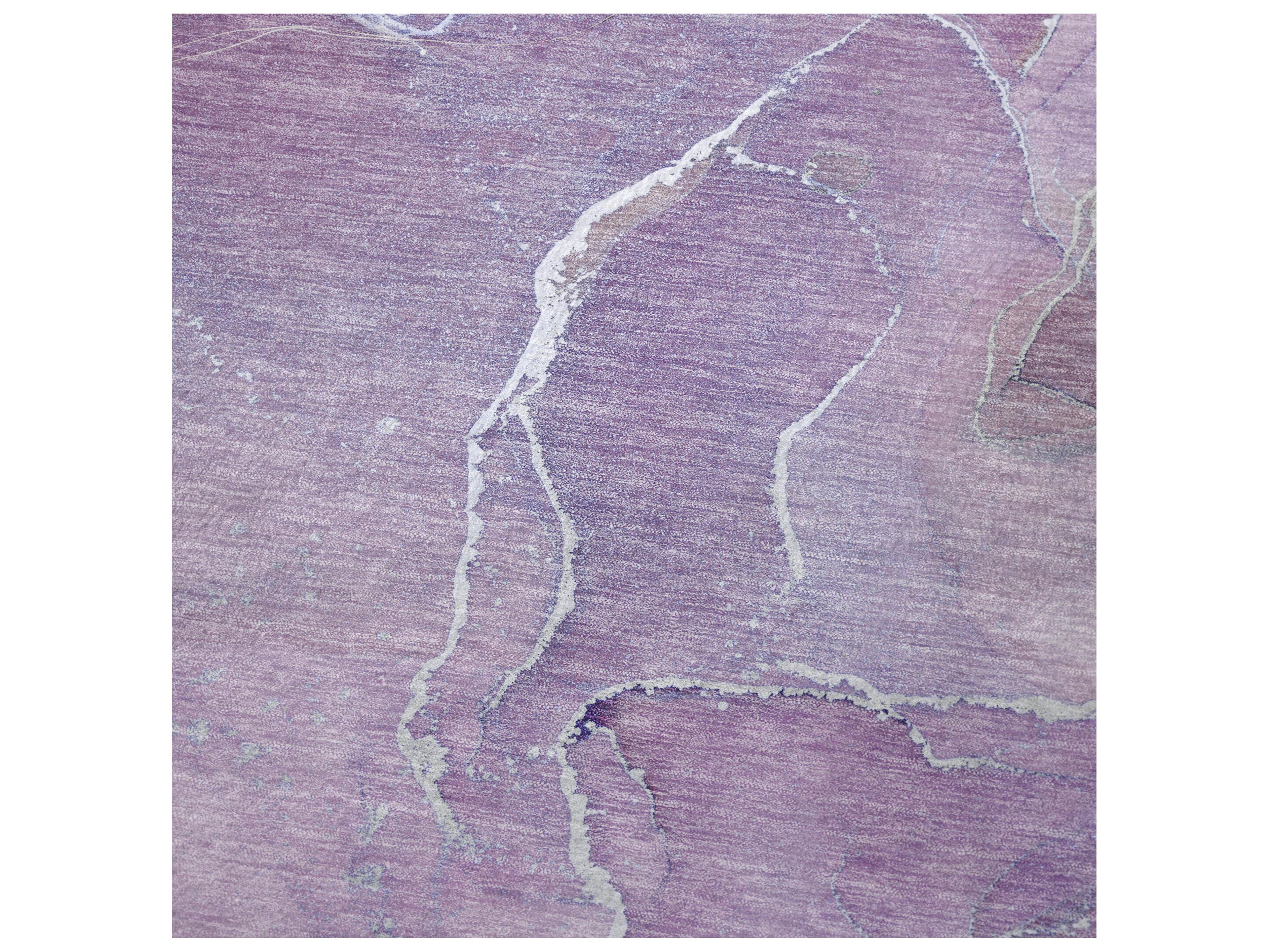 Dalyn Sherpa Purple Polyester Throw