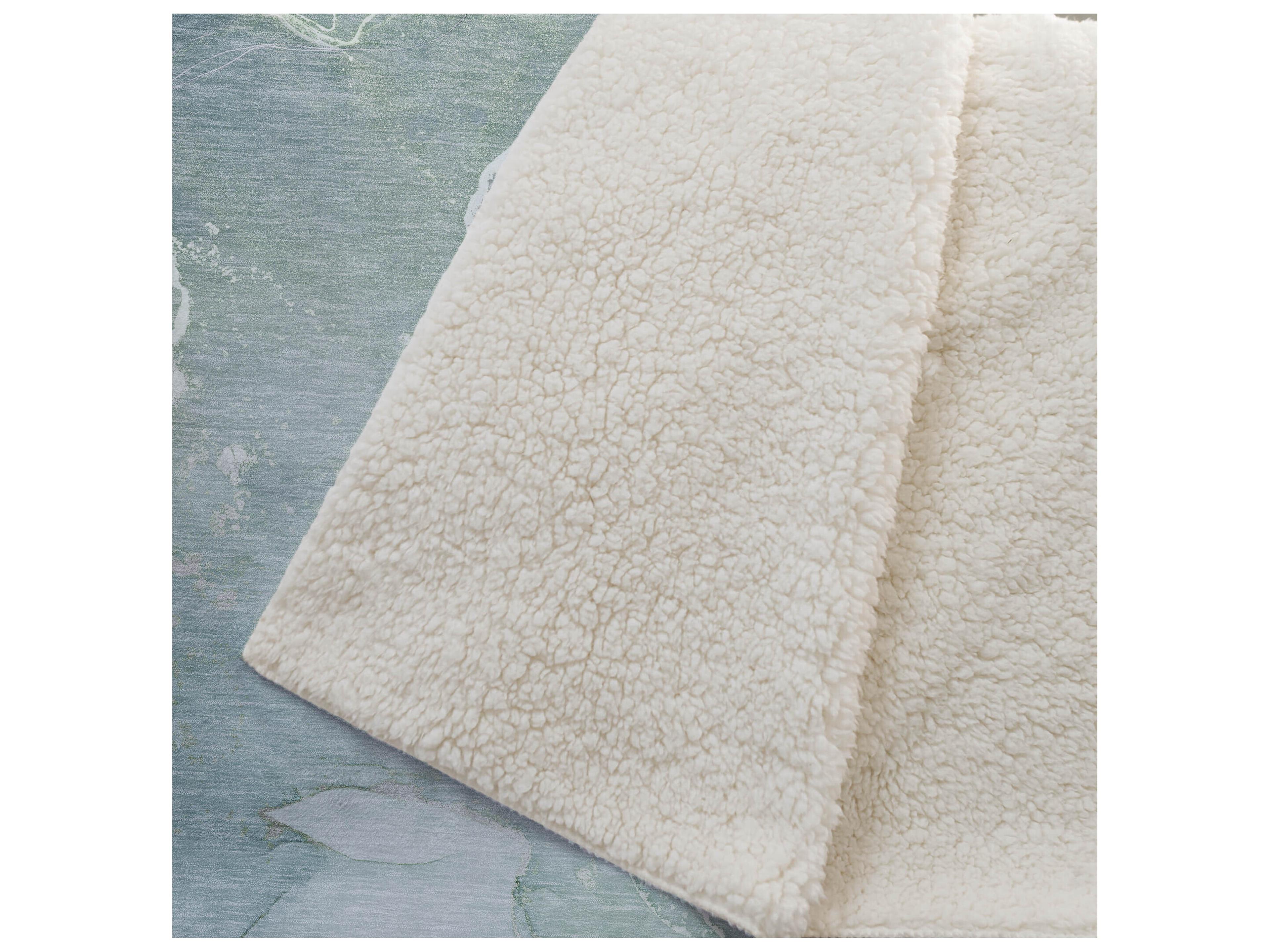 Dalyn Sherpa Teal Polyester Throw