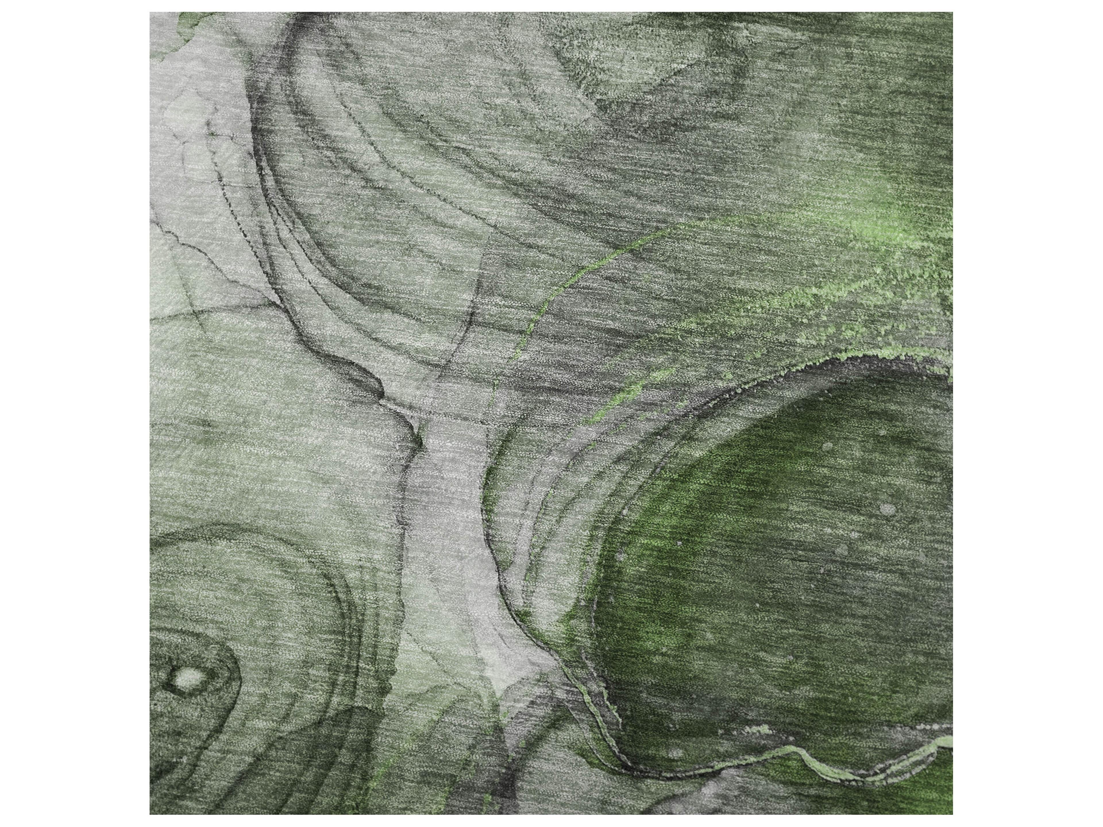 Dalyn Sherpa Green Polyester Throw