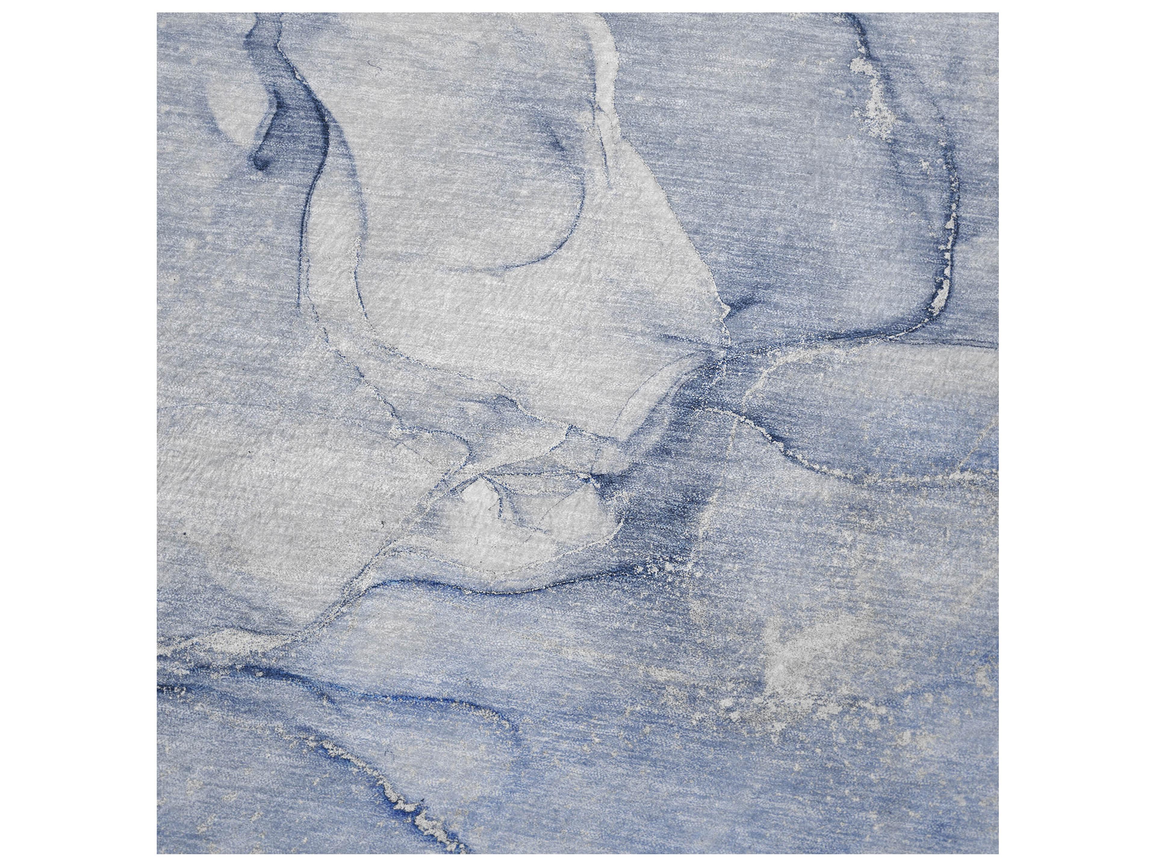 Dalyn Sherpa Blue Polyester Throw