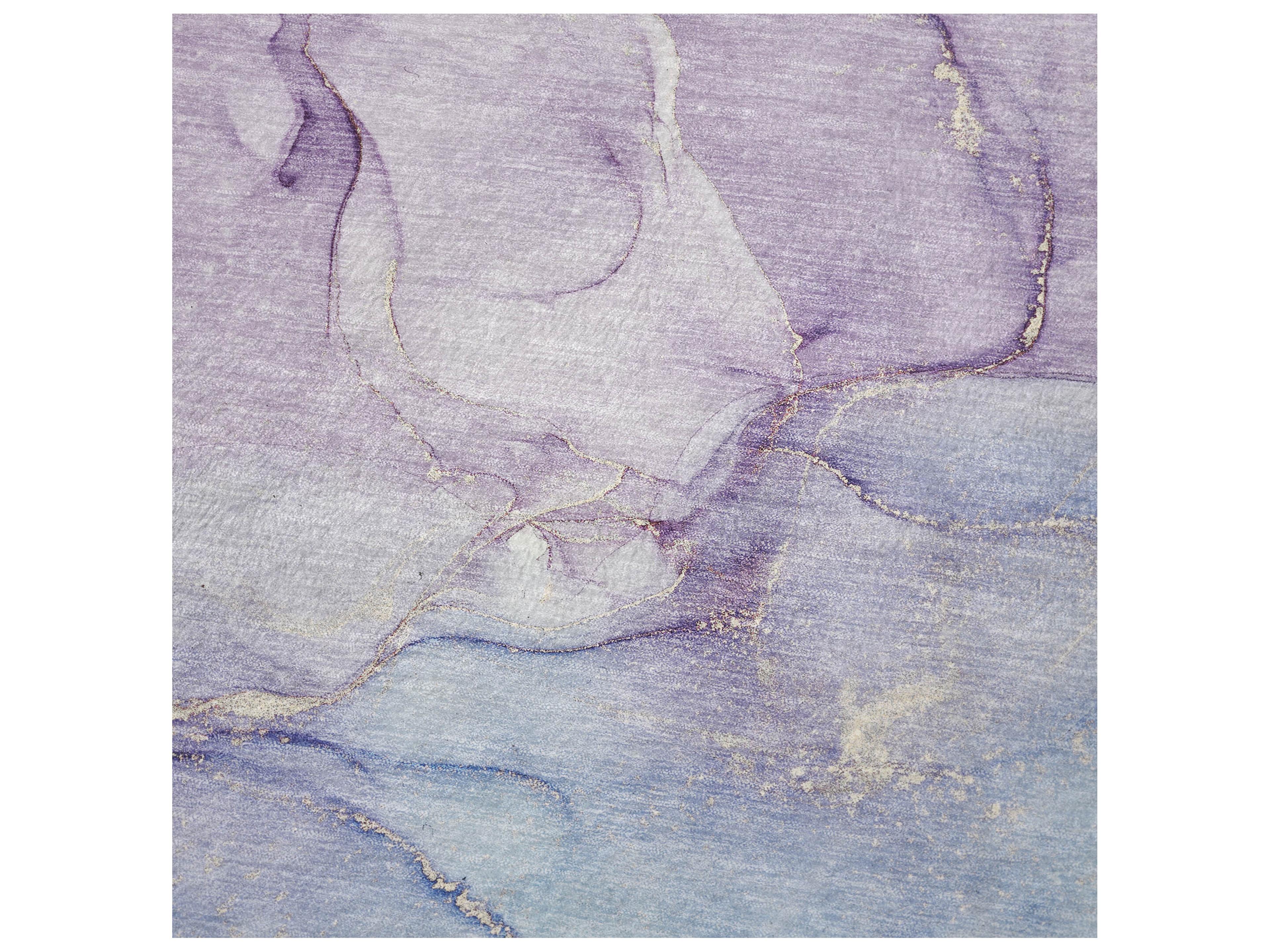 Dalyn Sherpa Purple Polyester Throw