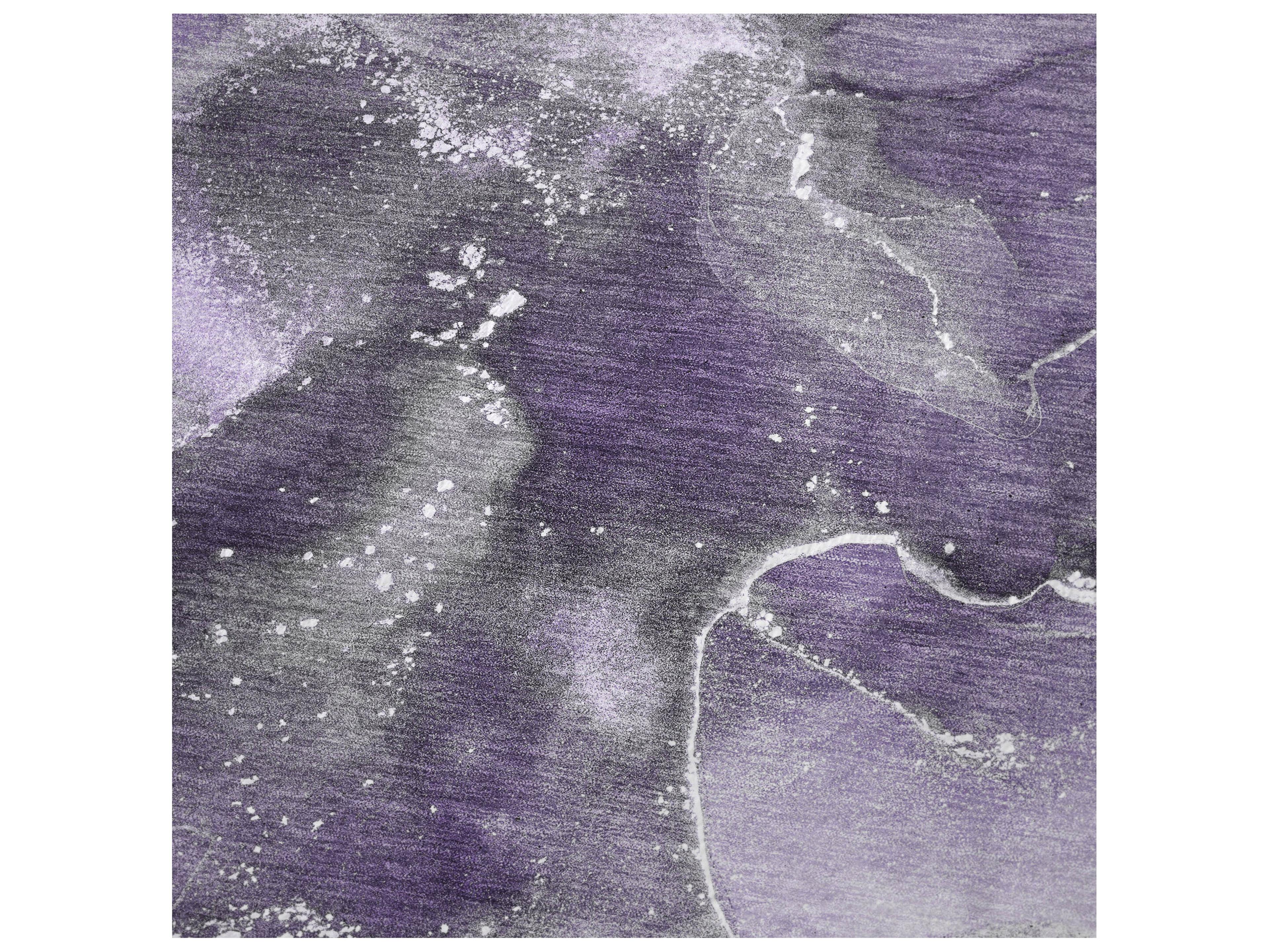 Dalyn Sherpa Purple Polyester Throw