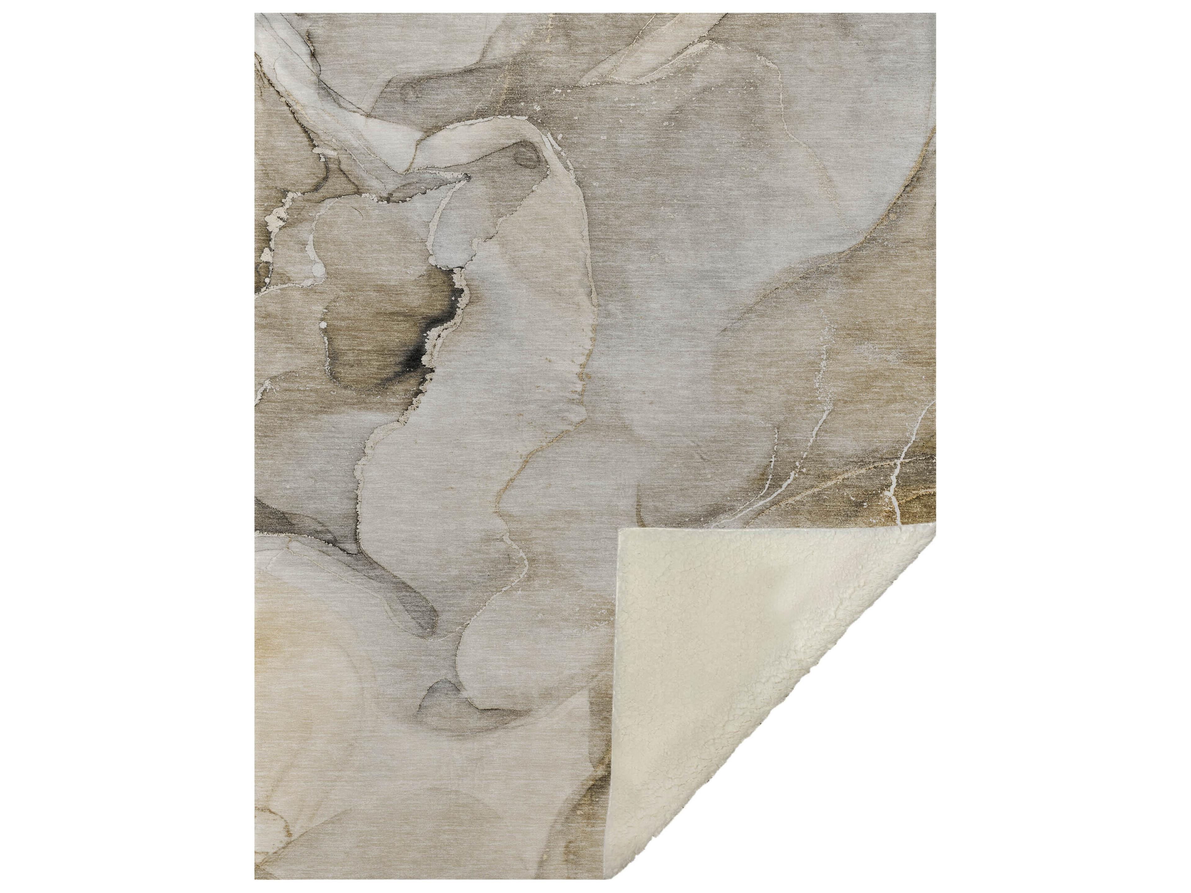 Sherpa Brown Polyester Throw