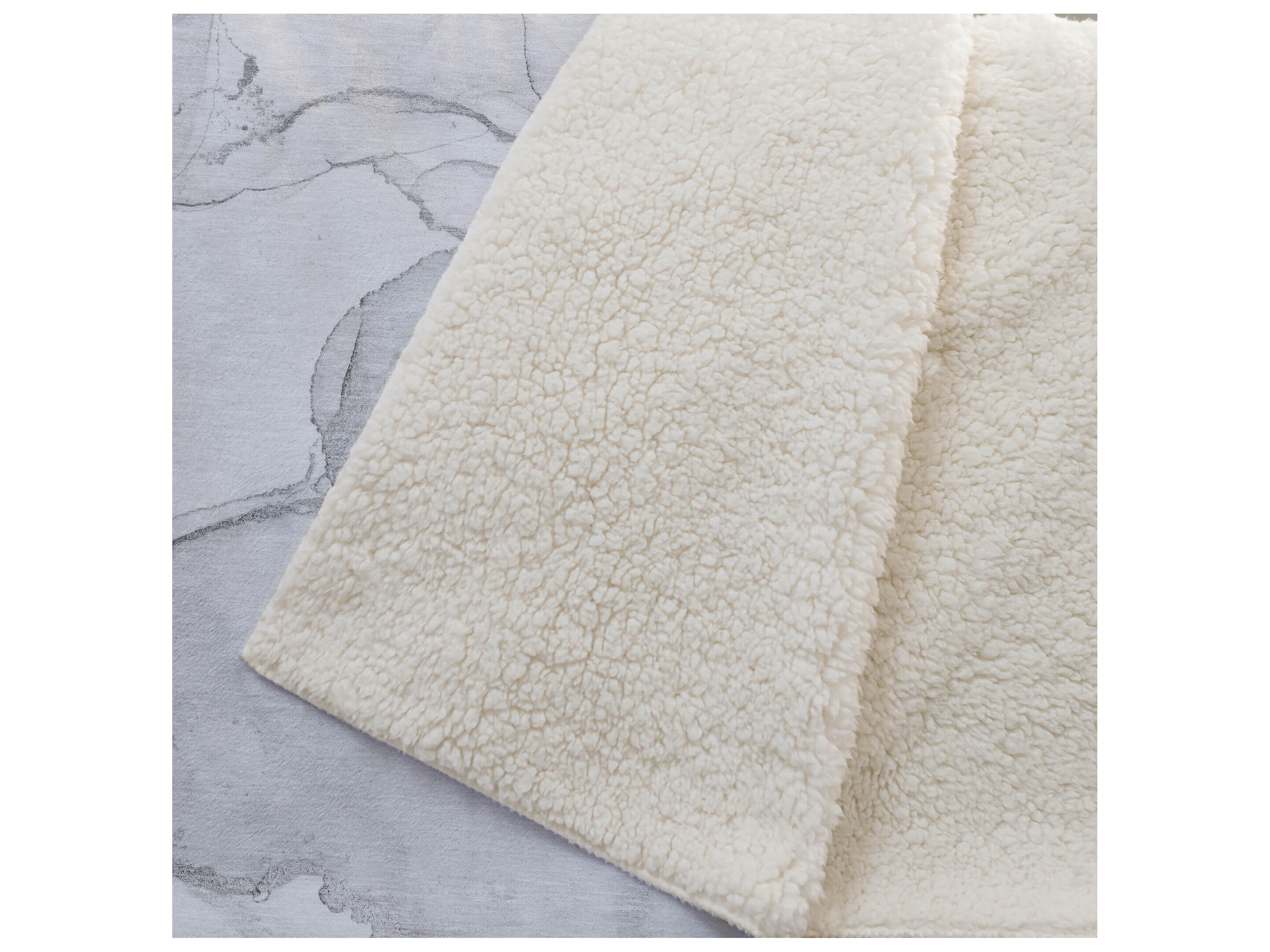 Dalyn Sherpa Gray Polyester Throw