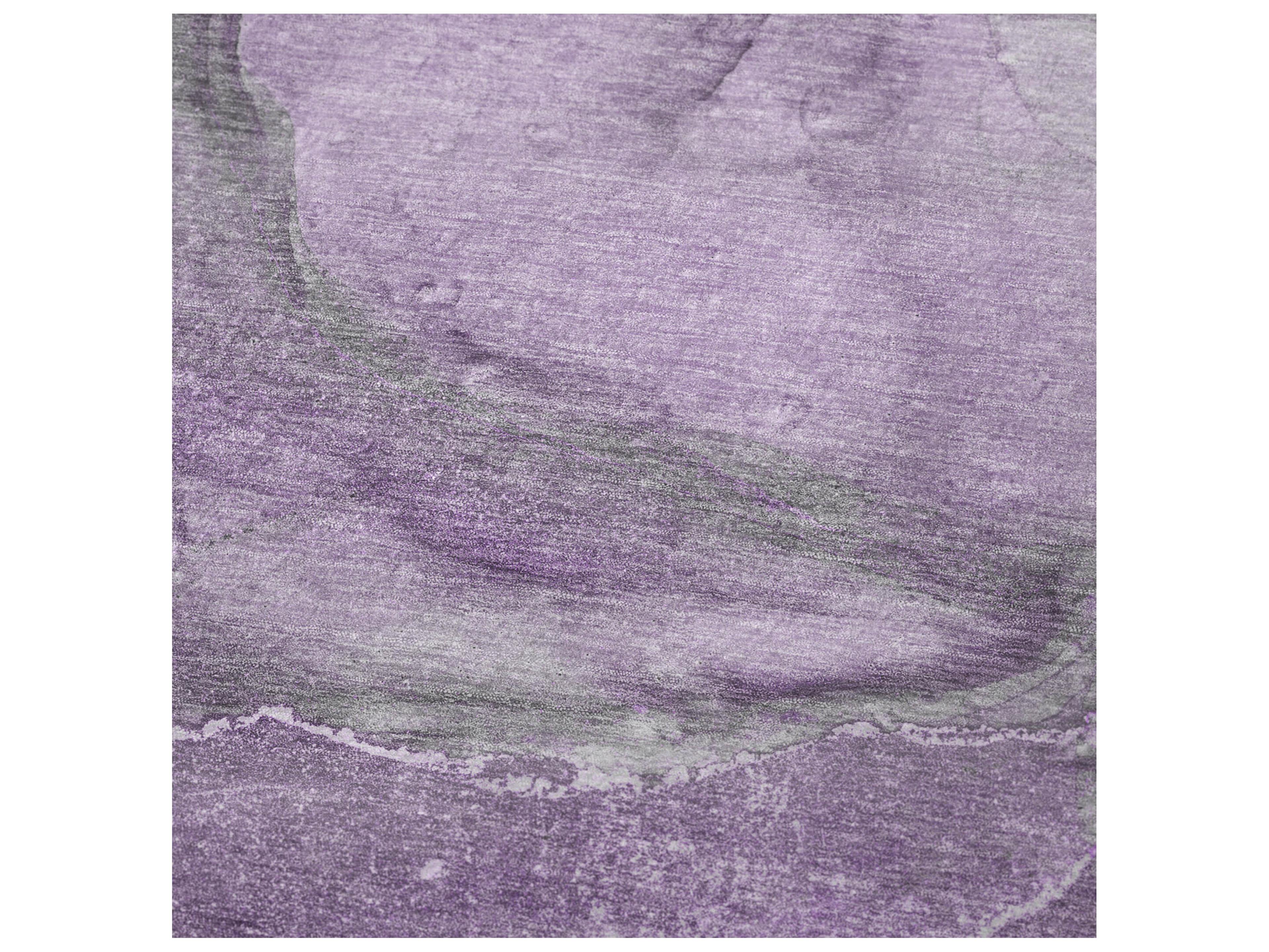 Dalyn Sherpa Purple Polyester Throw