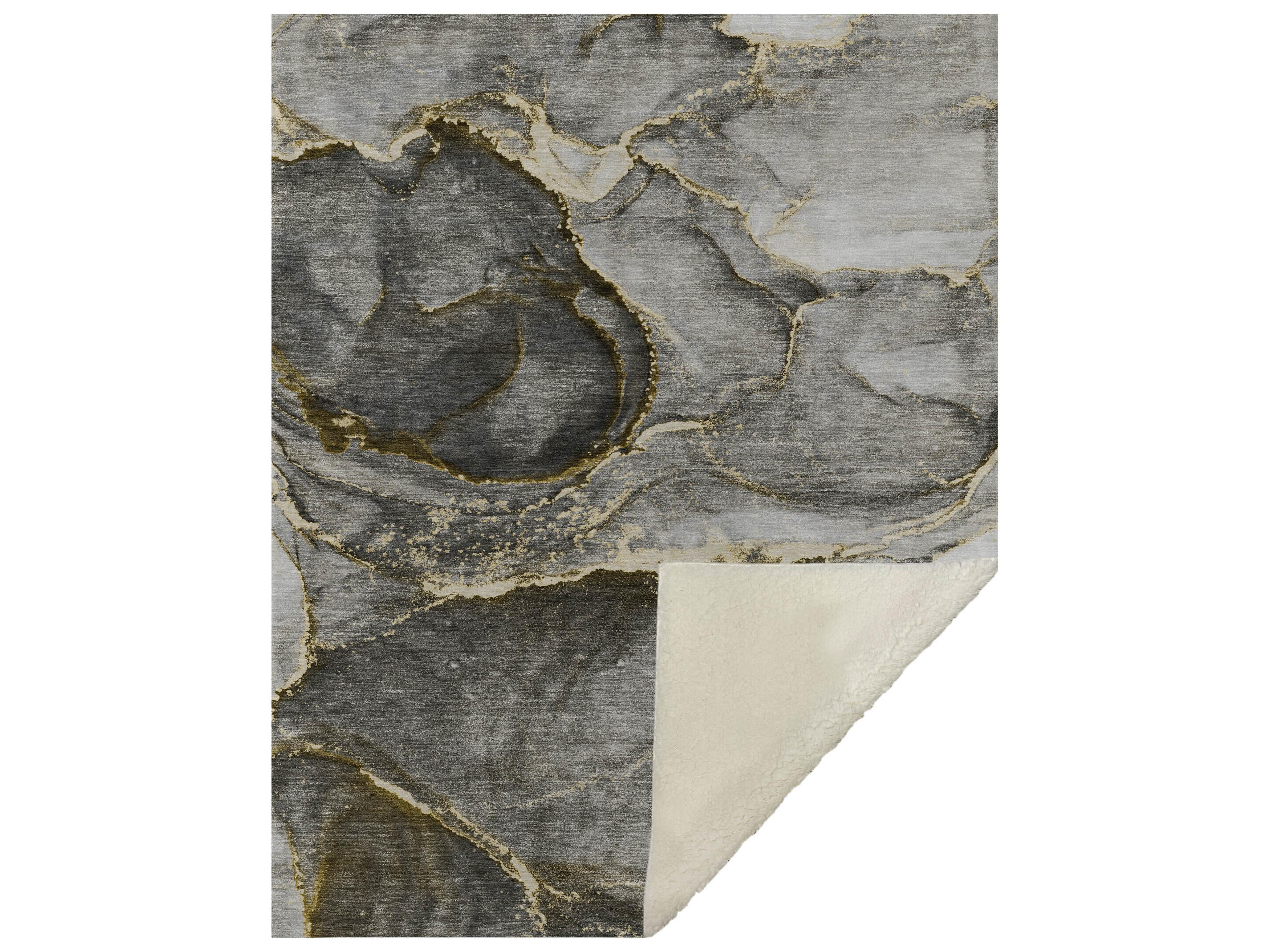 Sherpa Gold Polyester Throw