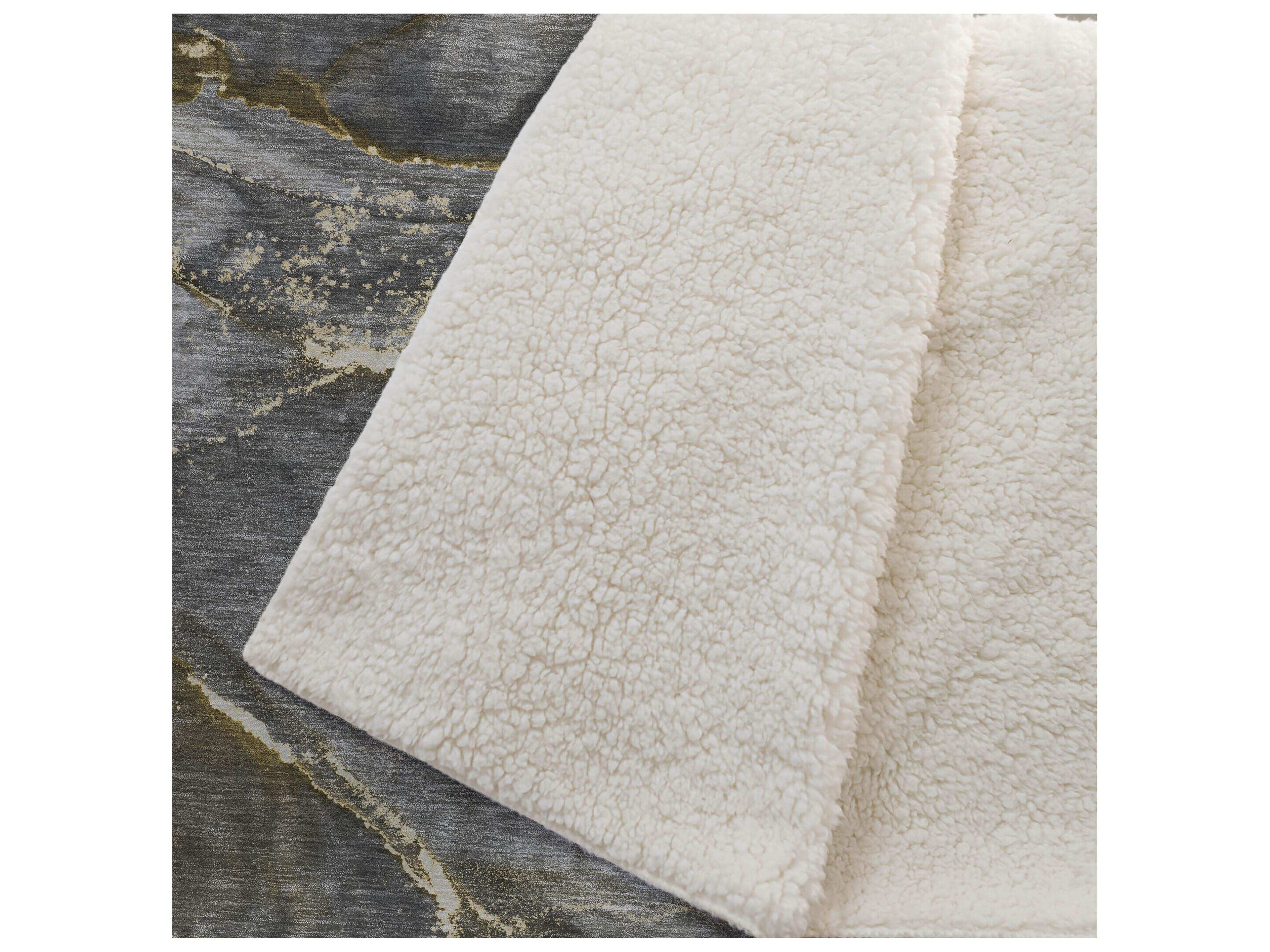 Dalyn Sherpa Gold Polyester Throw