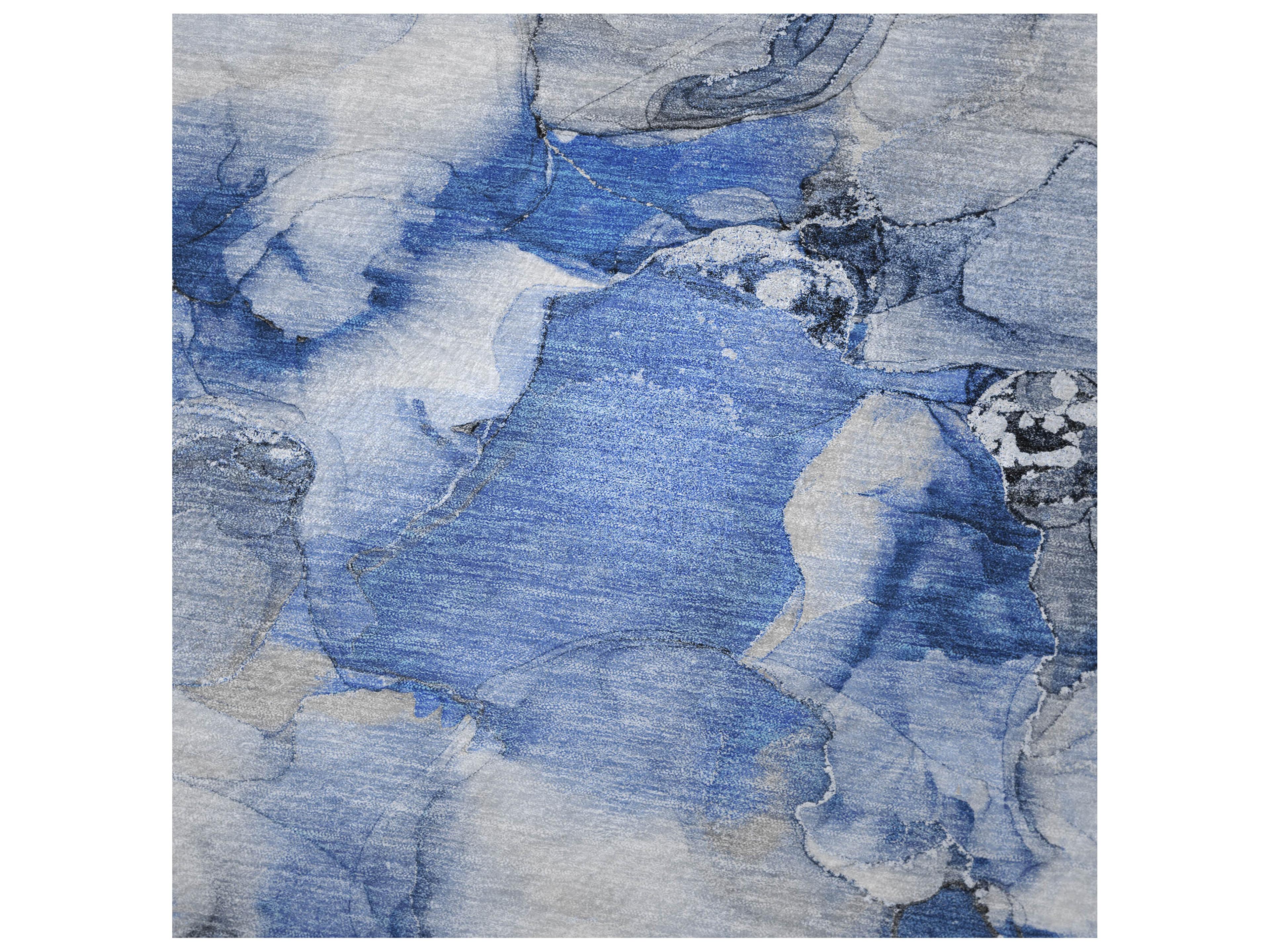 Dalyn Sherpa Blue Polyester Throw