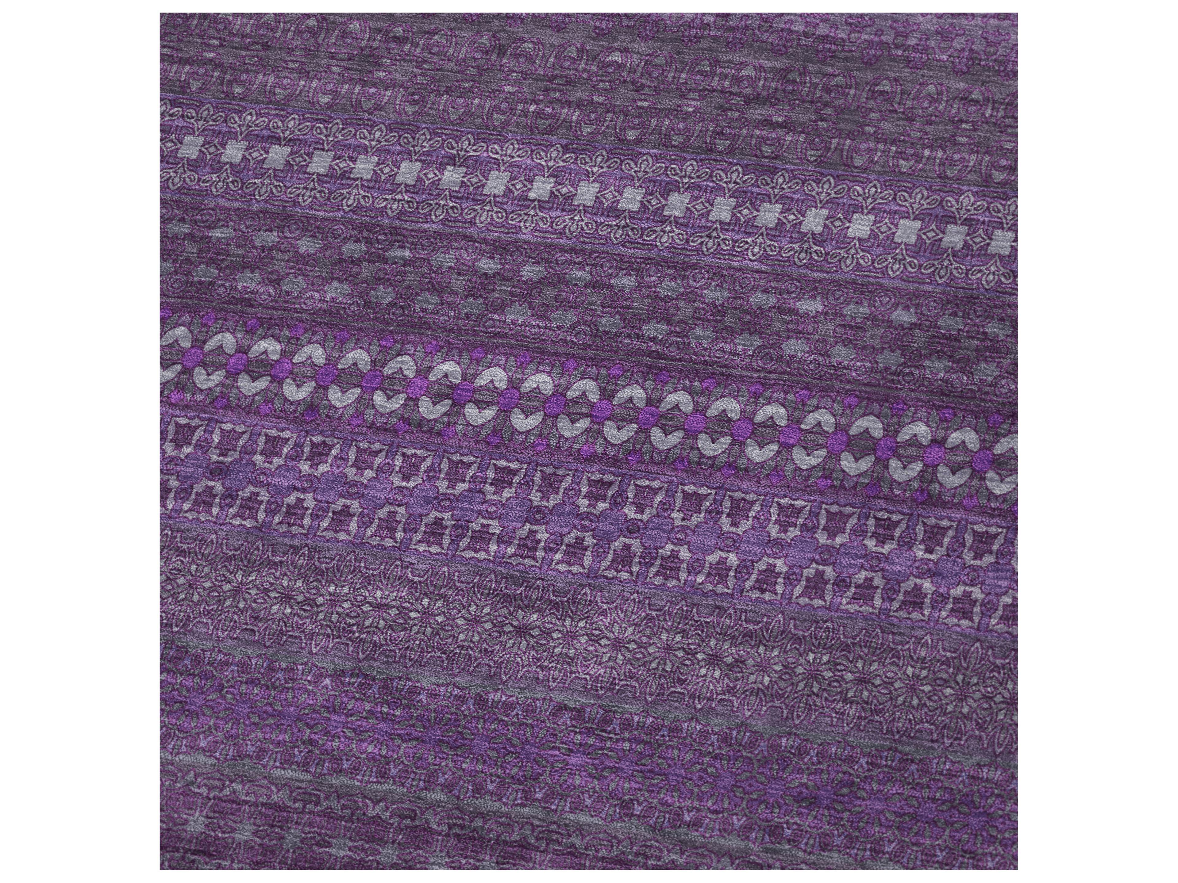 Dalyn Sherpa Purple Polyester Throw