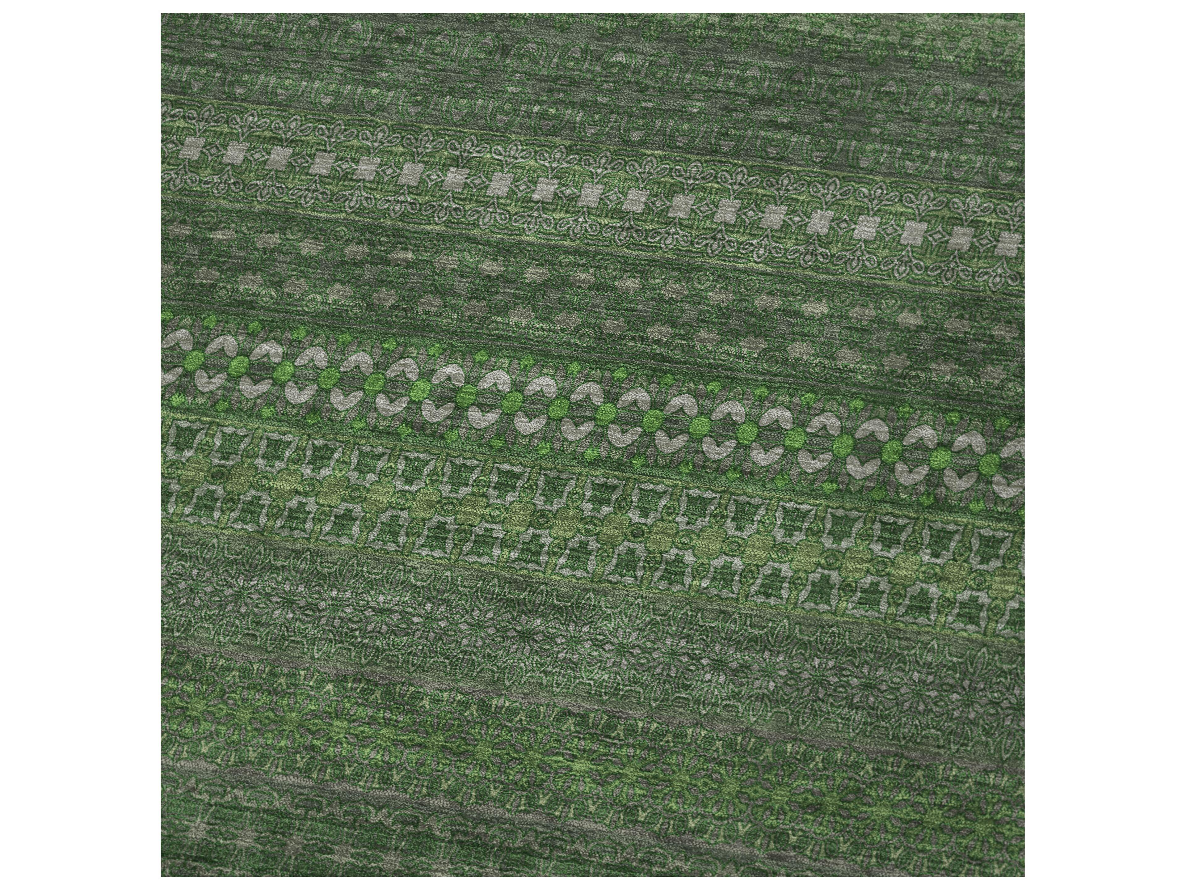 Dalyn Sherpa Green Polyester Throw