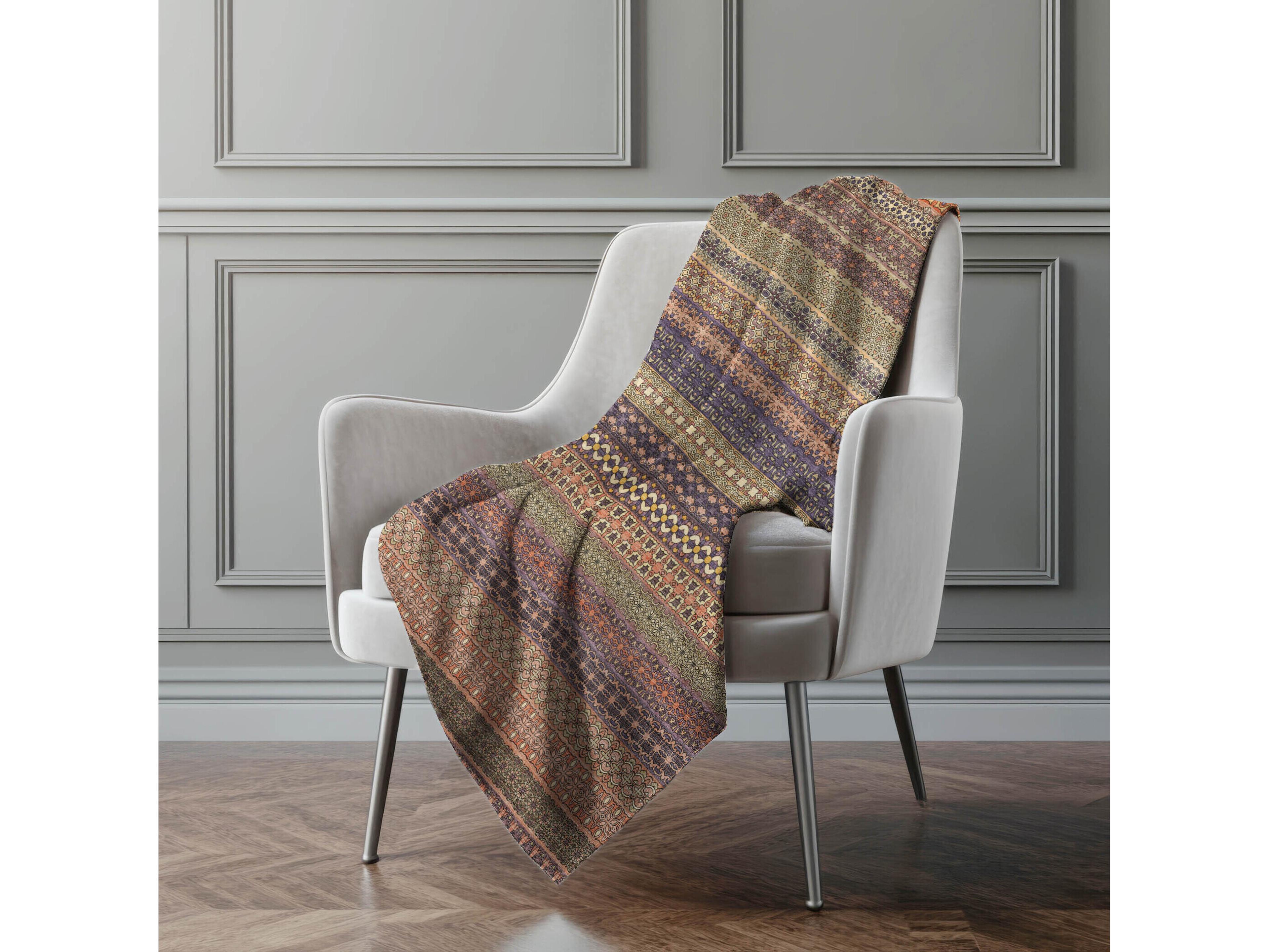 Dalyn Sherpa Orange Polyester Throw