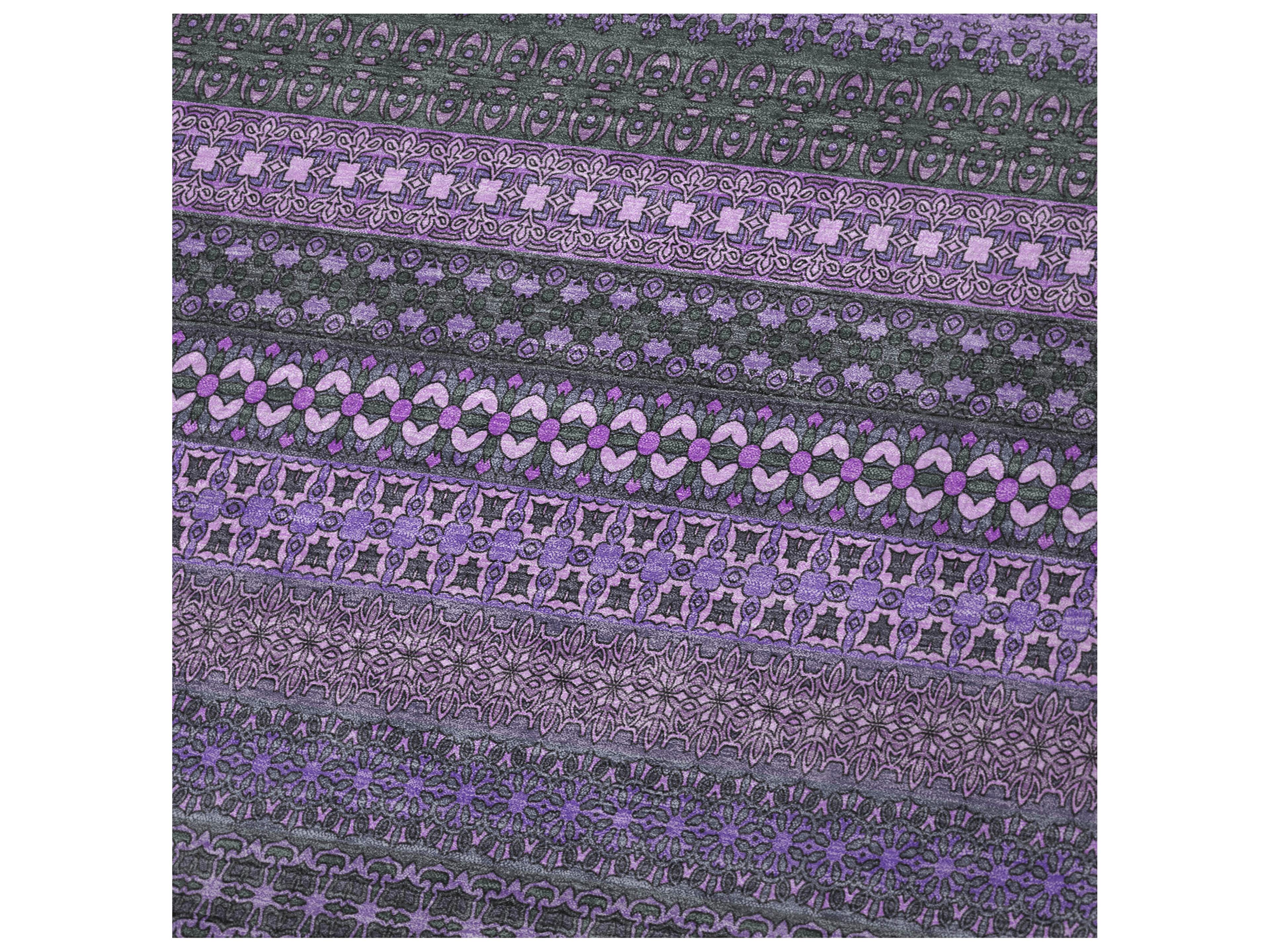 Dalyn Sherpa Purple Polyester Throw