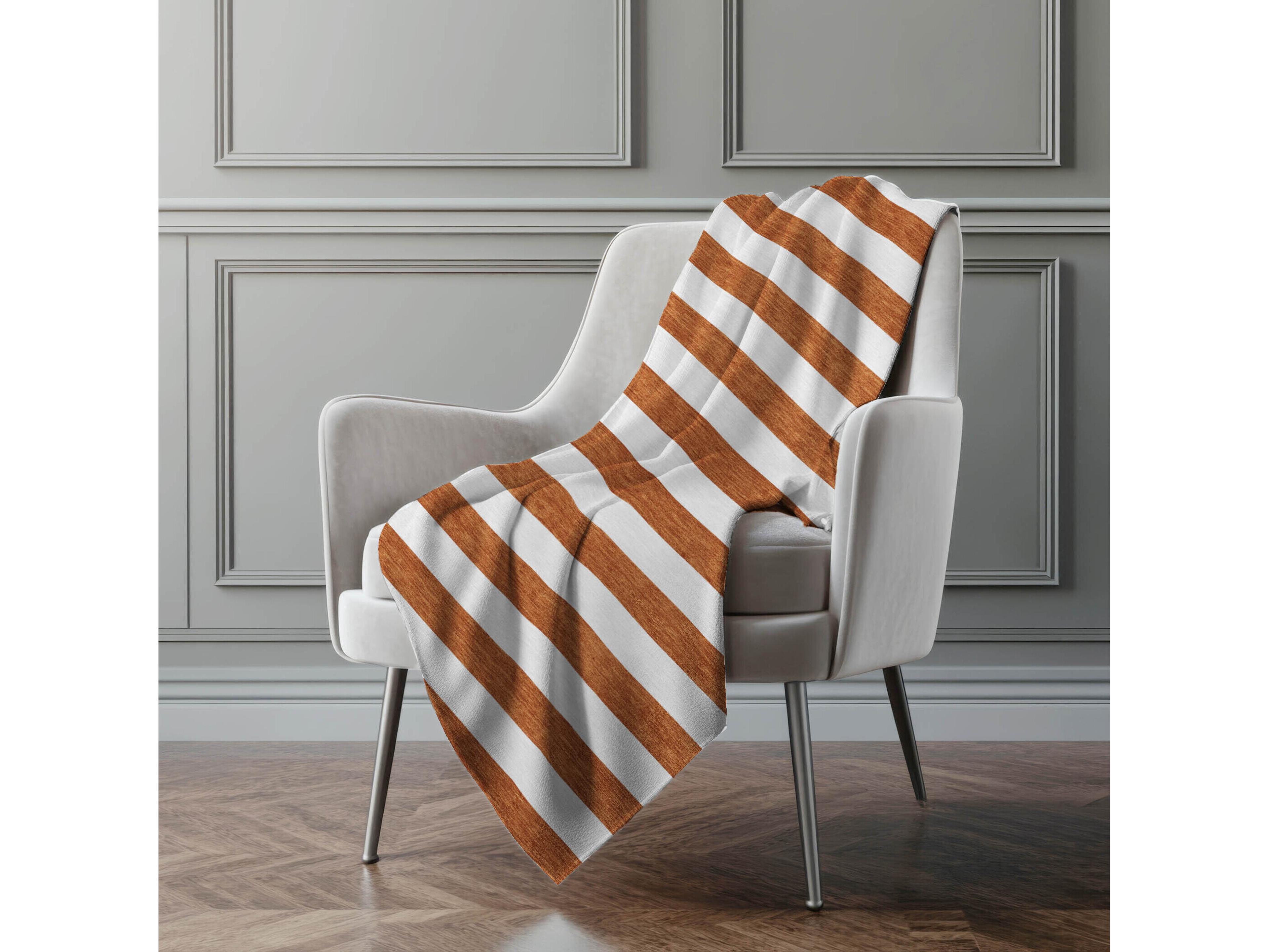 Dalyn Sherpa Orange Polyester Throw