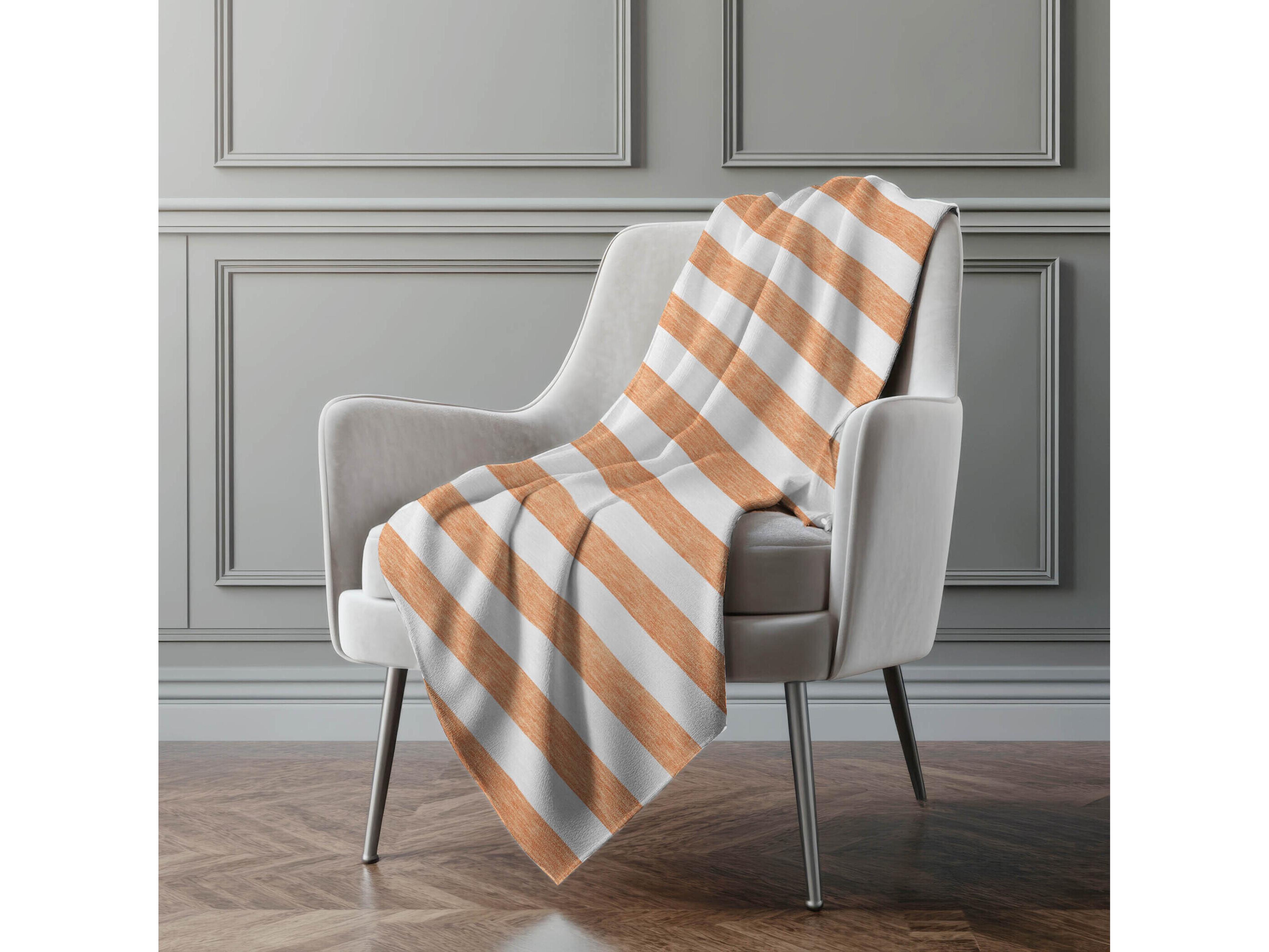 Dalyn Sherpa Orange Polyester Throw
