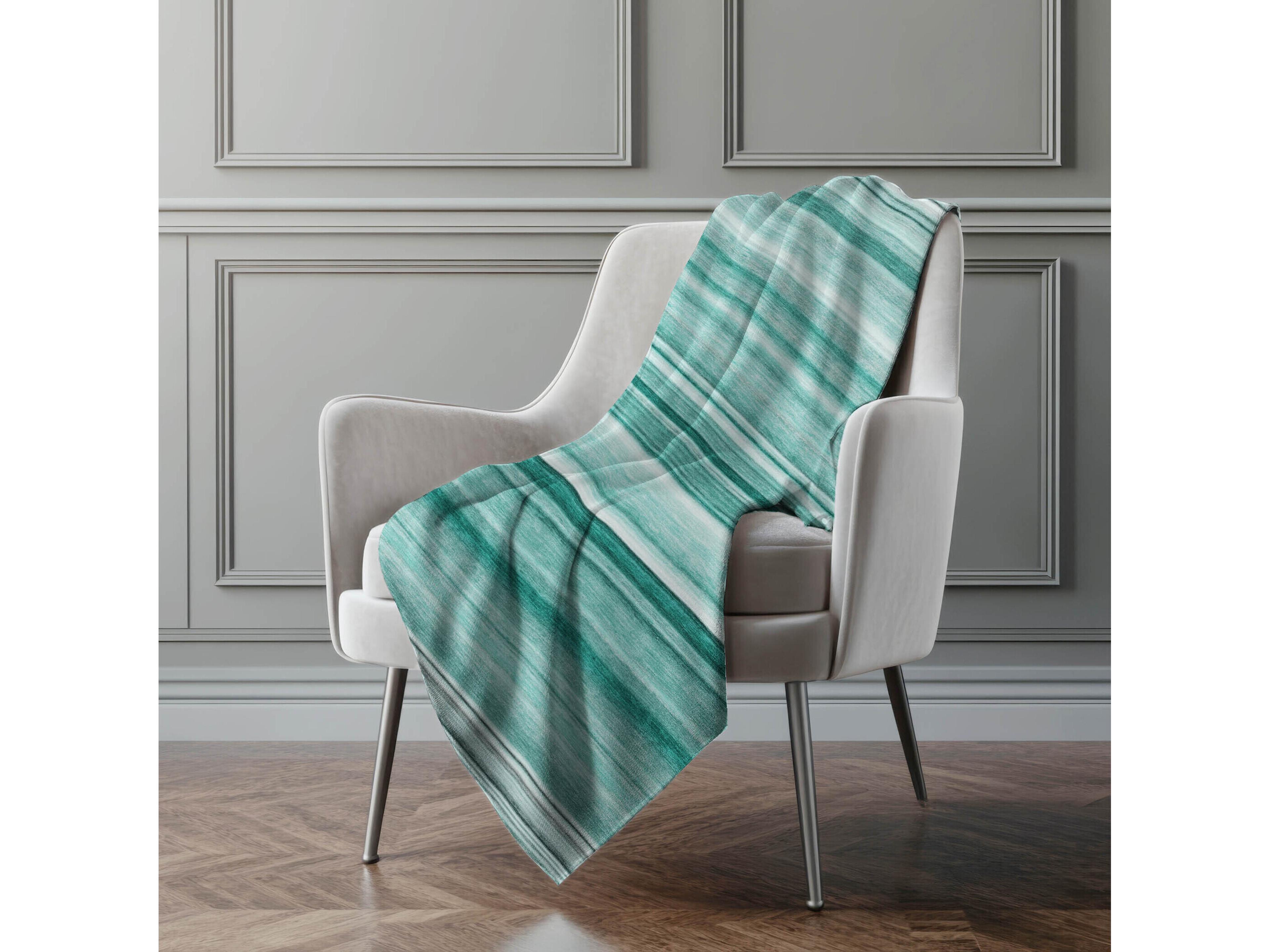 Dalyn Sherpa Teal Polyester Throw