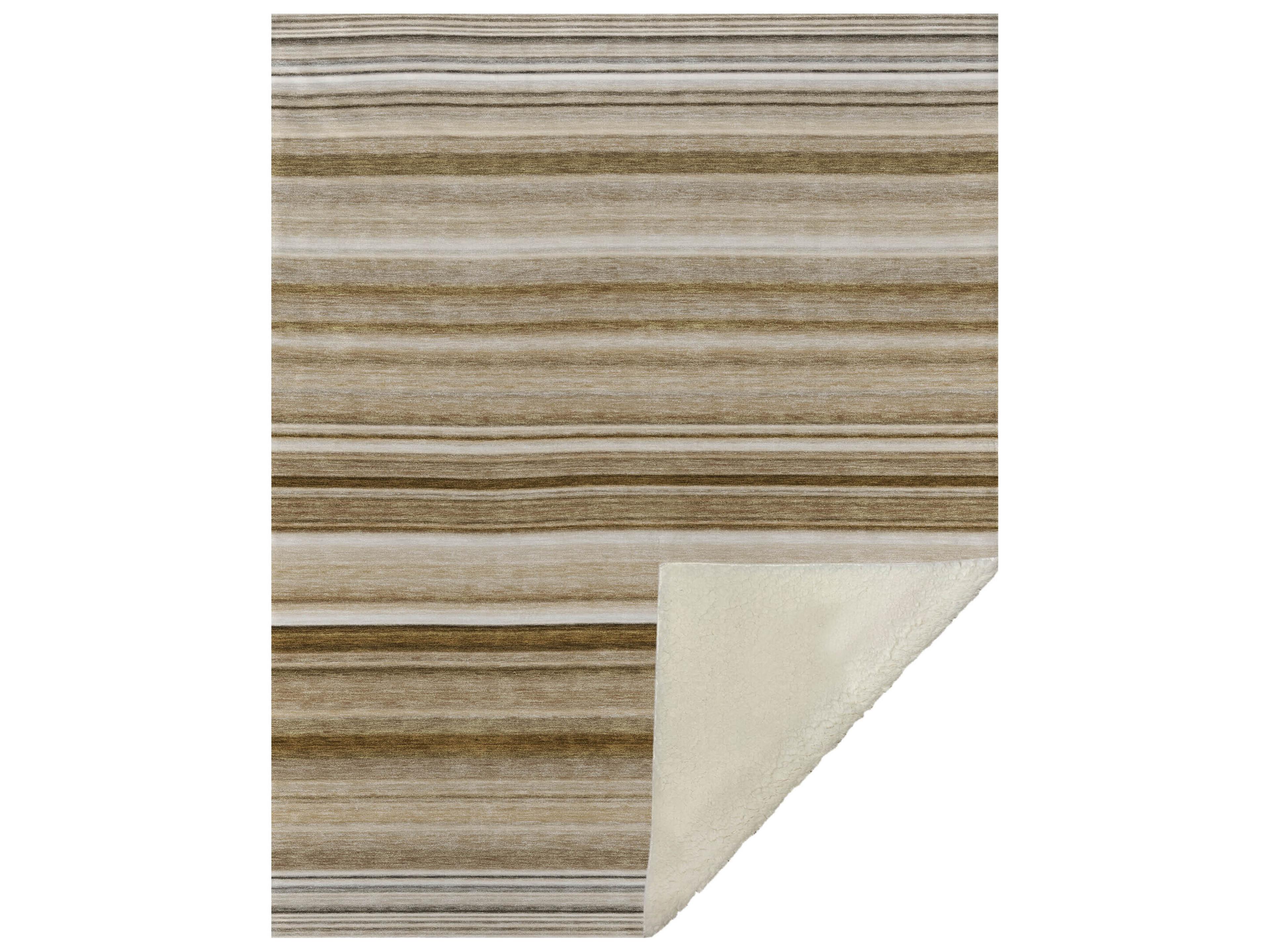 Sherpa Brown Polyester Throw